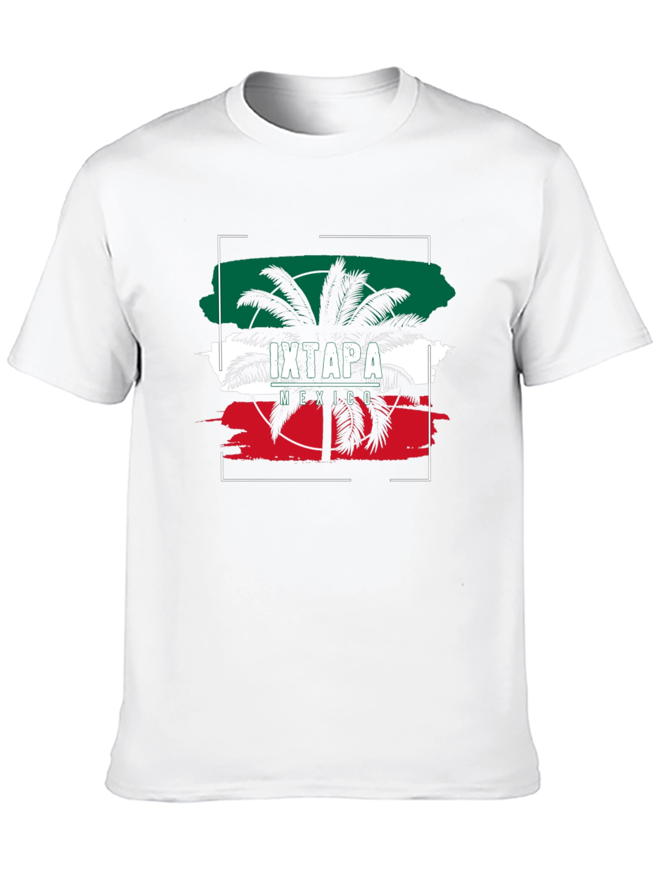 Ixtapa Mexico Palm Tree Graphic T-Shirt