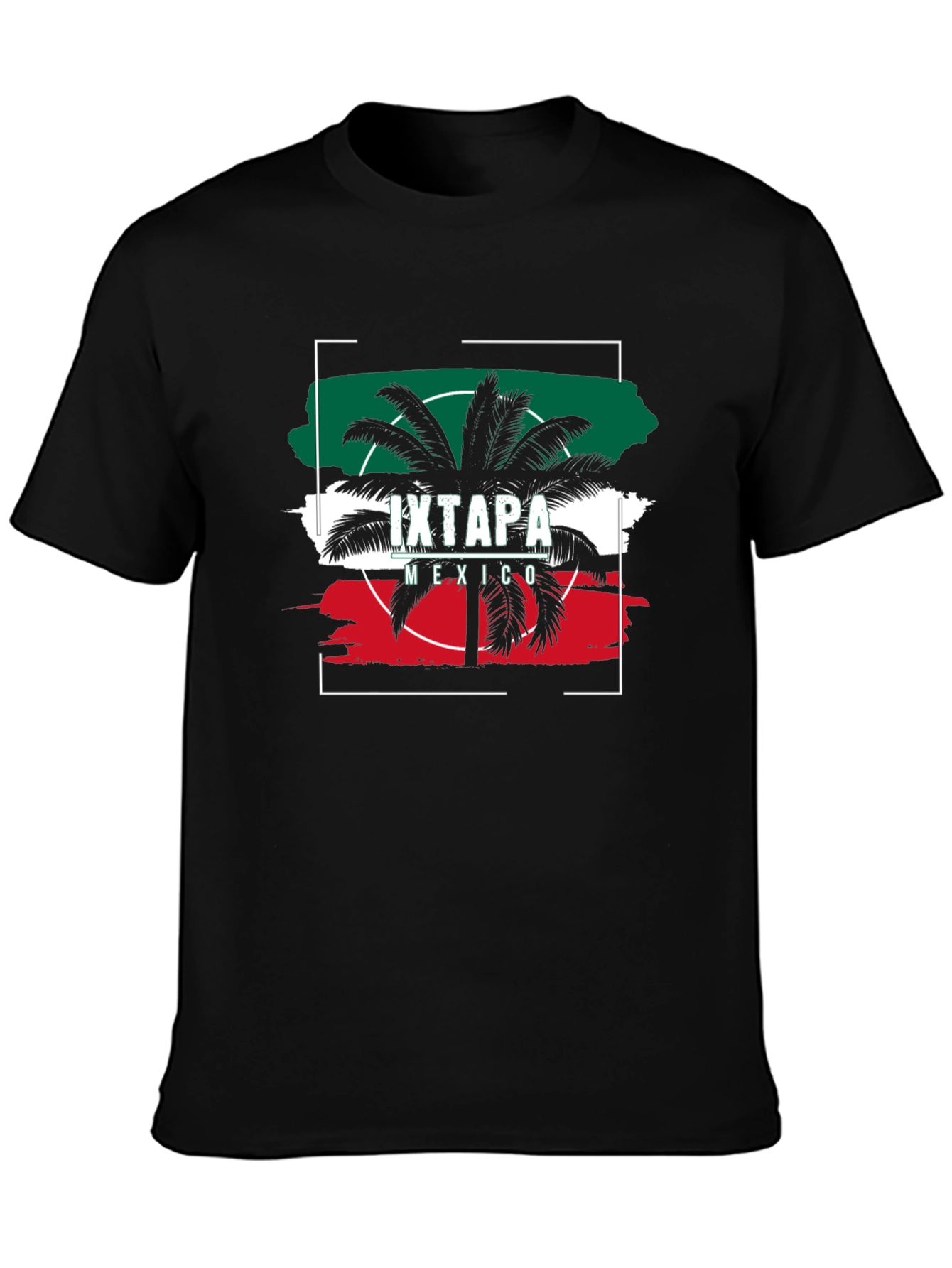 Ixtapa Mexico Palm Tree Graphic T-Shirt