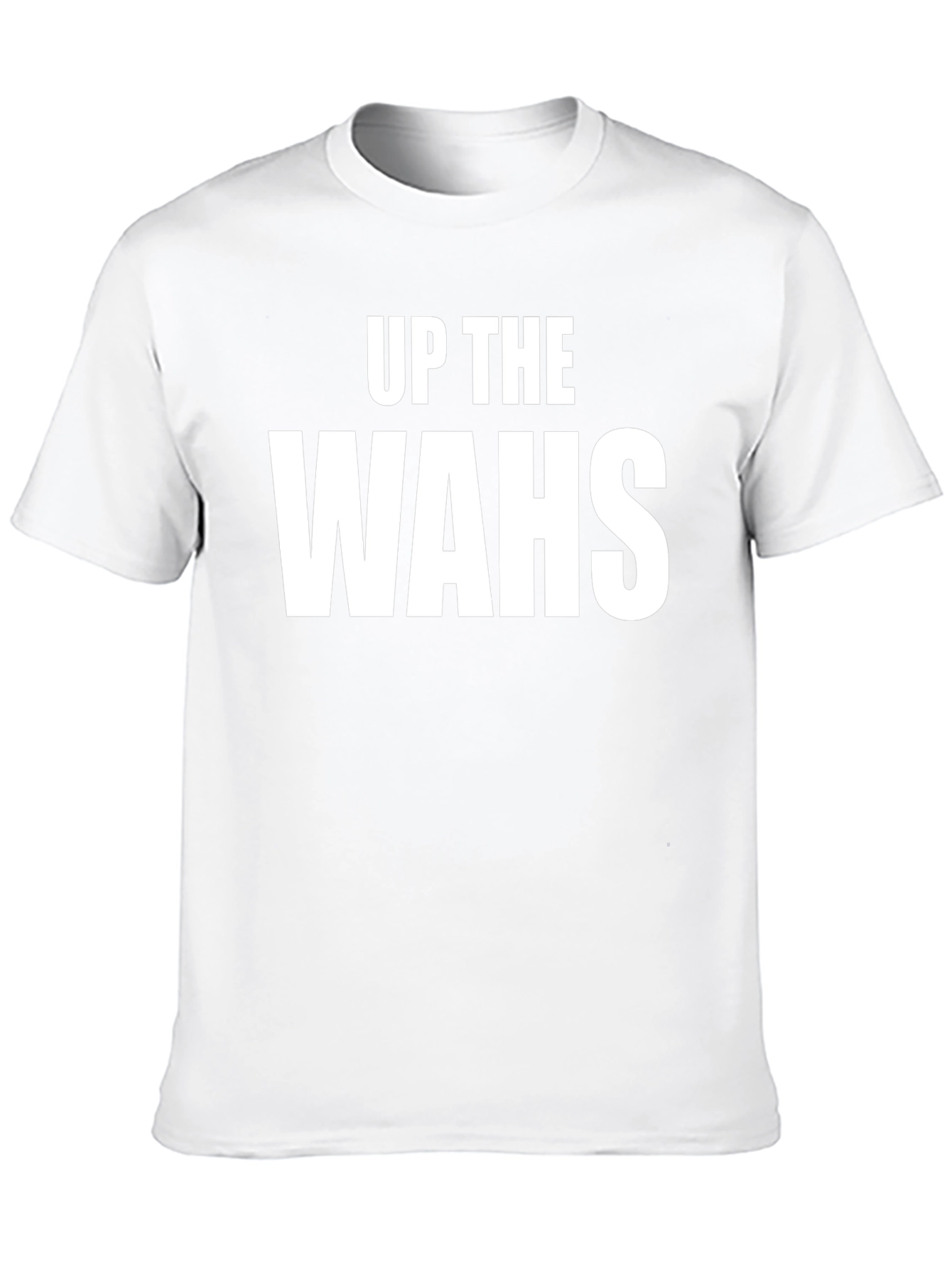 Up The Wahs T-Shirt - Black Cotton Graphic Tee