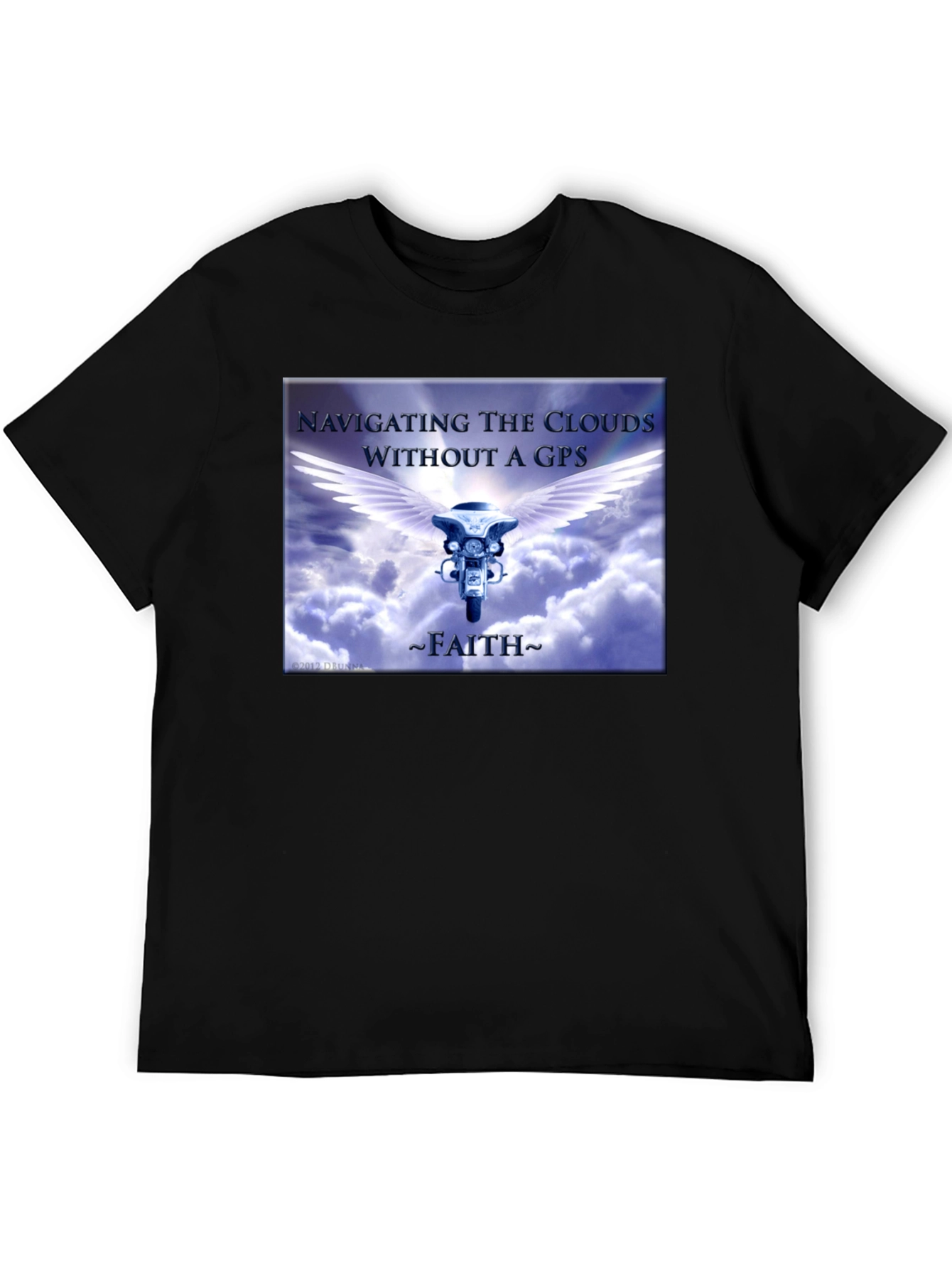 Faith Motorcycle T-Shirt - Navigating Without GPS