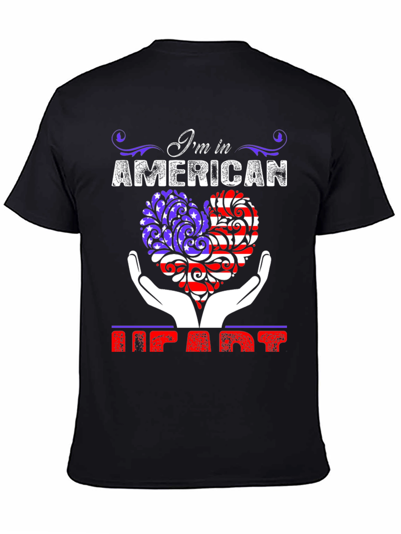 American Heart Patriotic Graphic T-Shirt