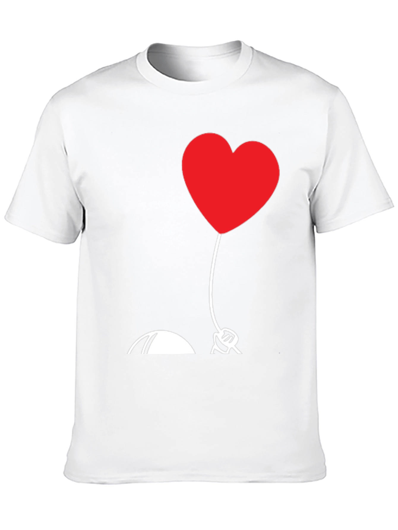Heart Balloon Graphic Tee - Love Design