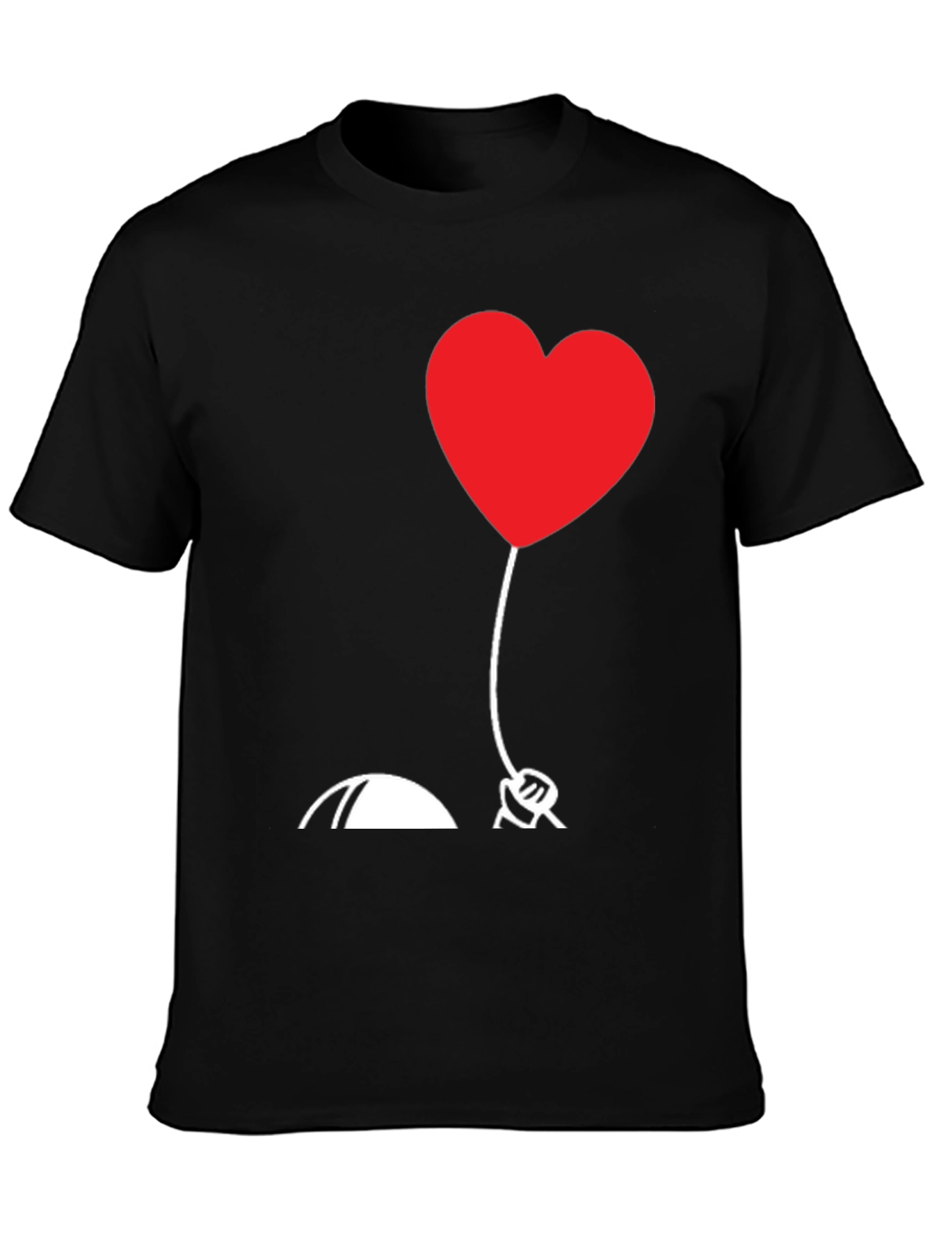 Heart Balloon Graphic Tee - Love Design