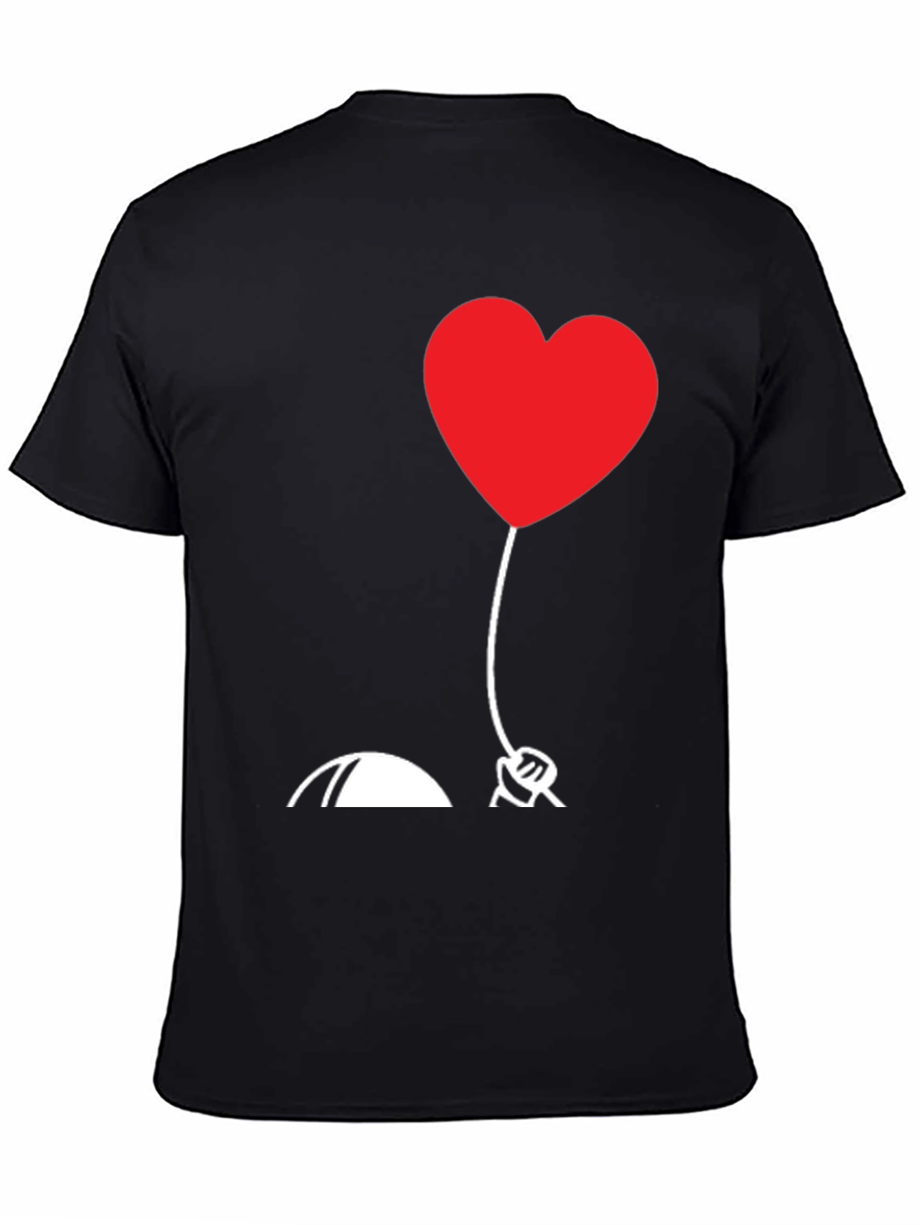 Heart Balloon Graphic Tee - Love Design