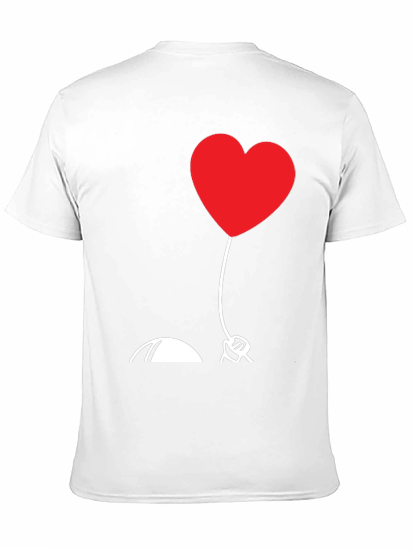 Heart Balloon Graphic Tee - Love Design