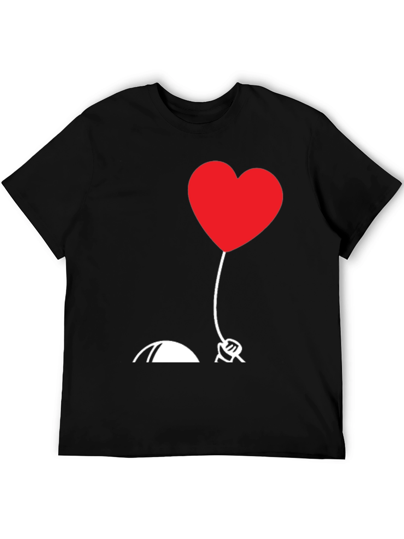 Heart Balloon Graphic Tee - Love Design