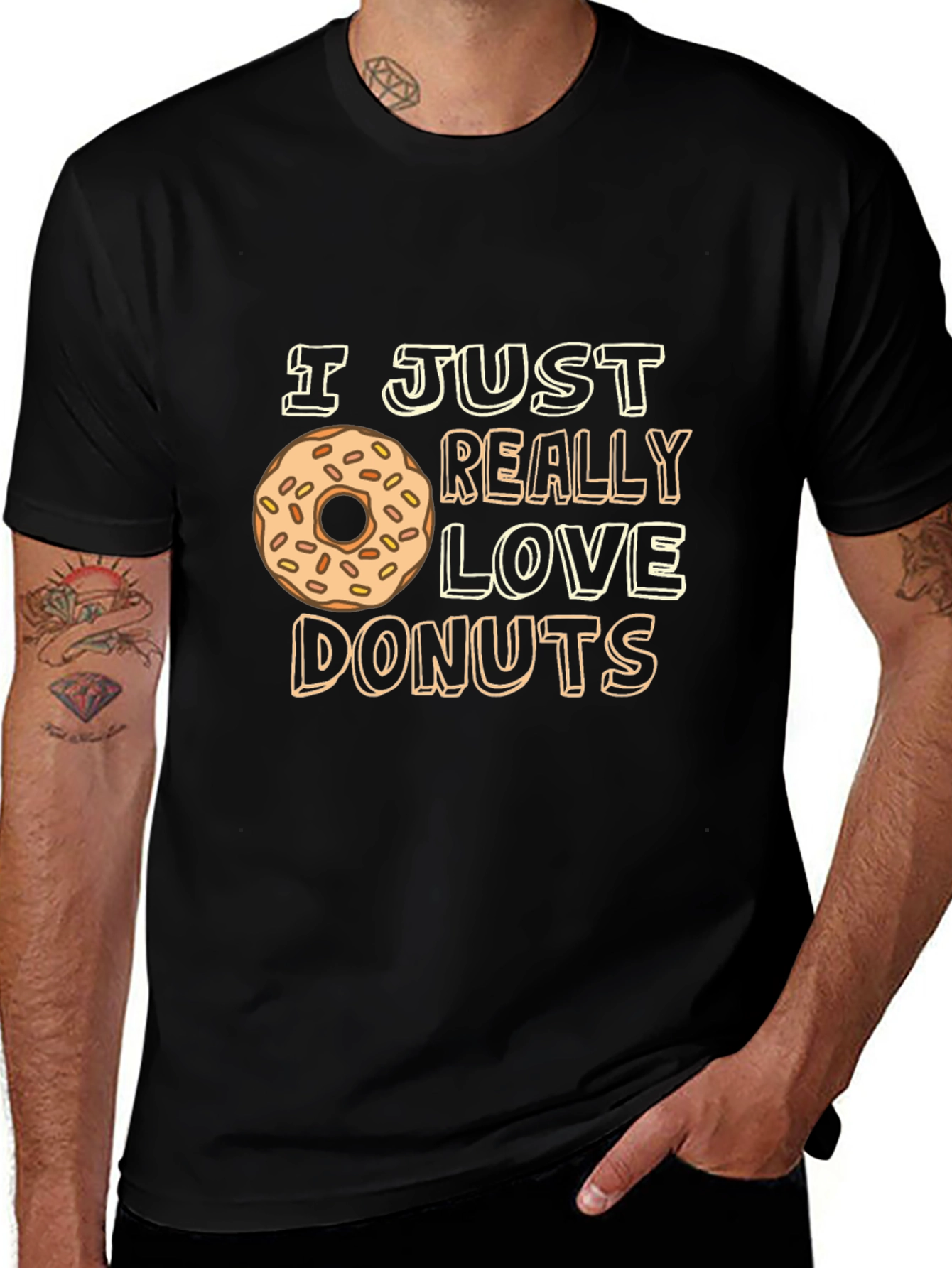 I Love Donuts Graphic T-Shirt