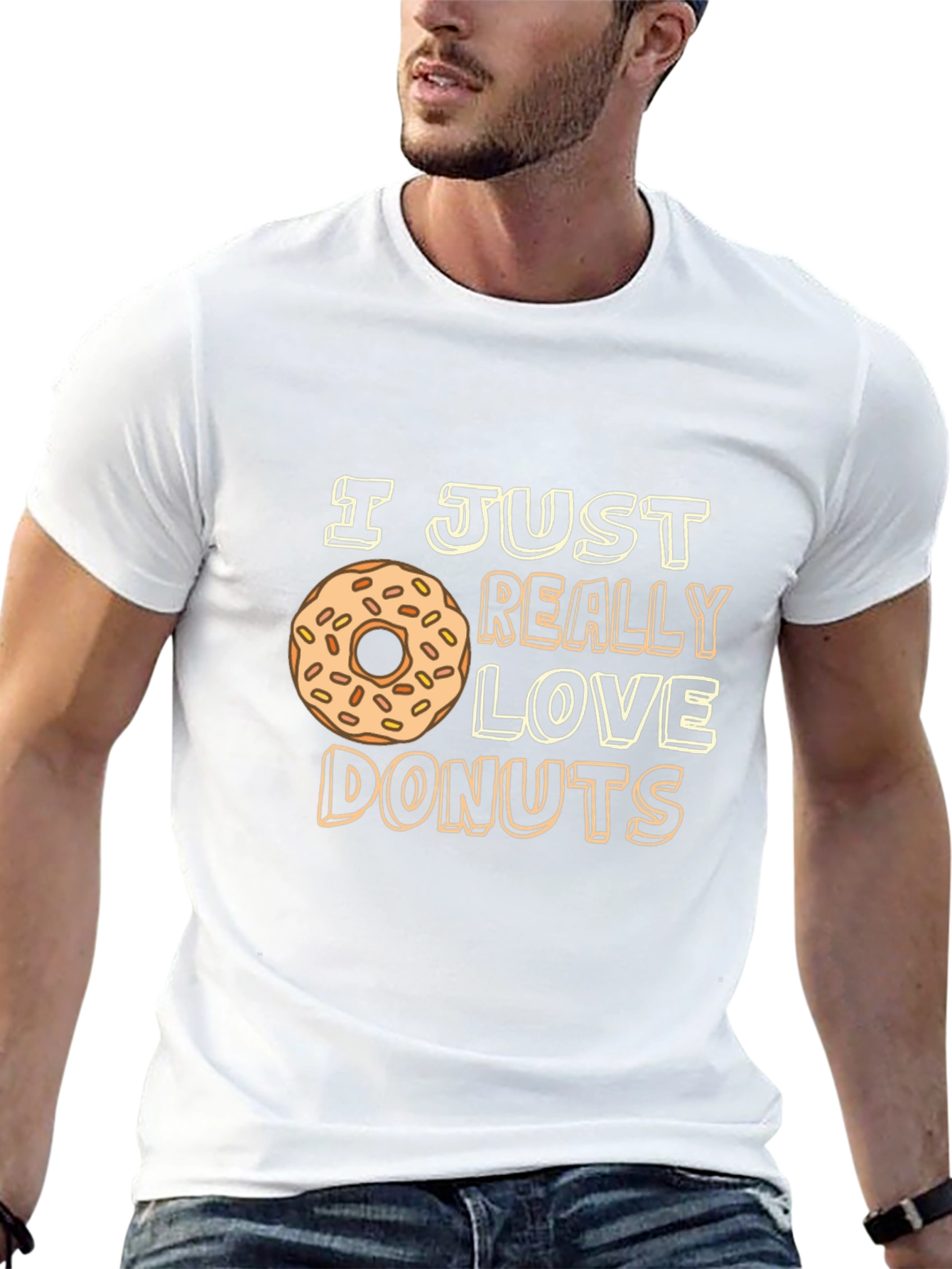 I Love Donuts Graphic T-Shirt