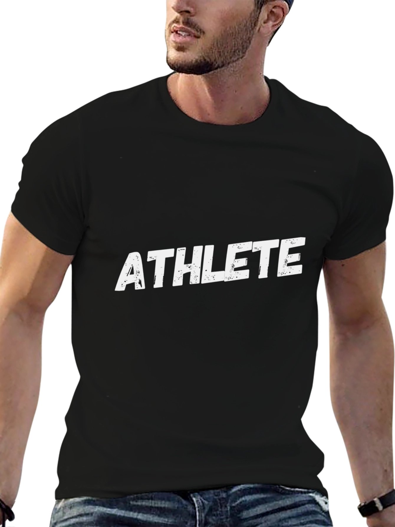 Athlete Graphic Print T-Shirt