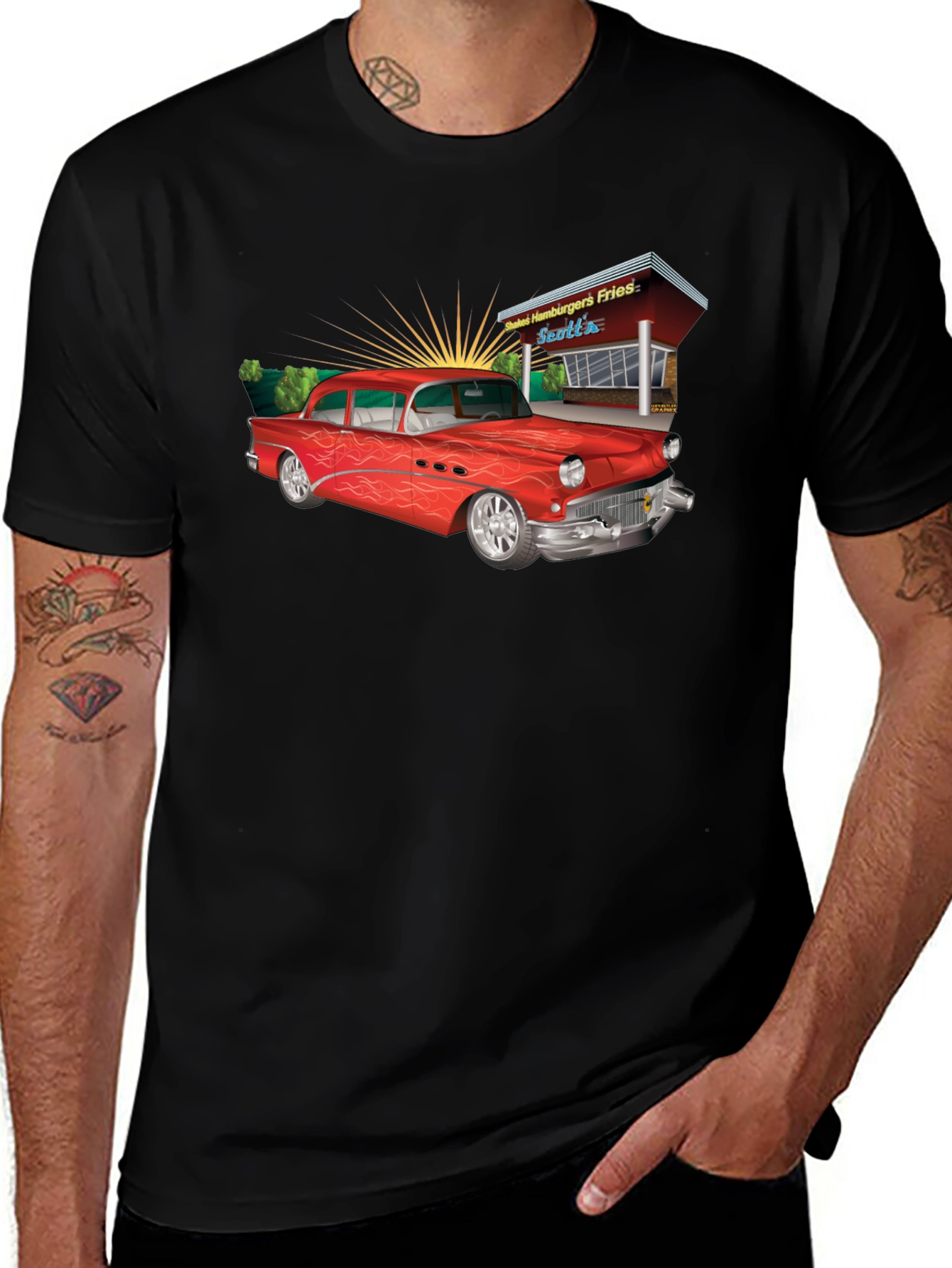 Classic Car T-Shirt - Retro Style