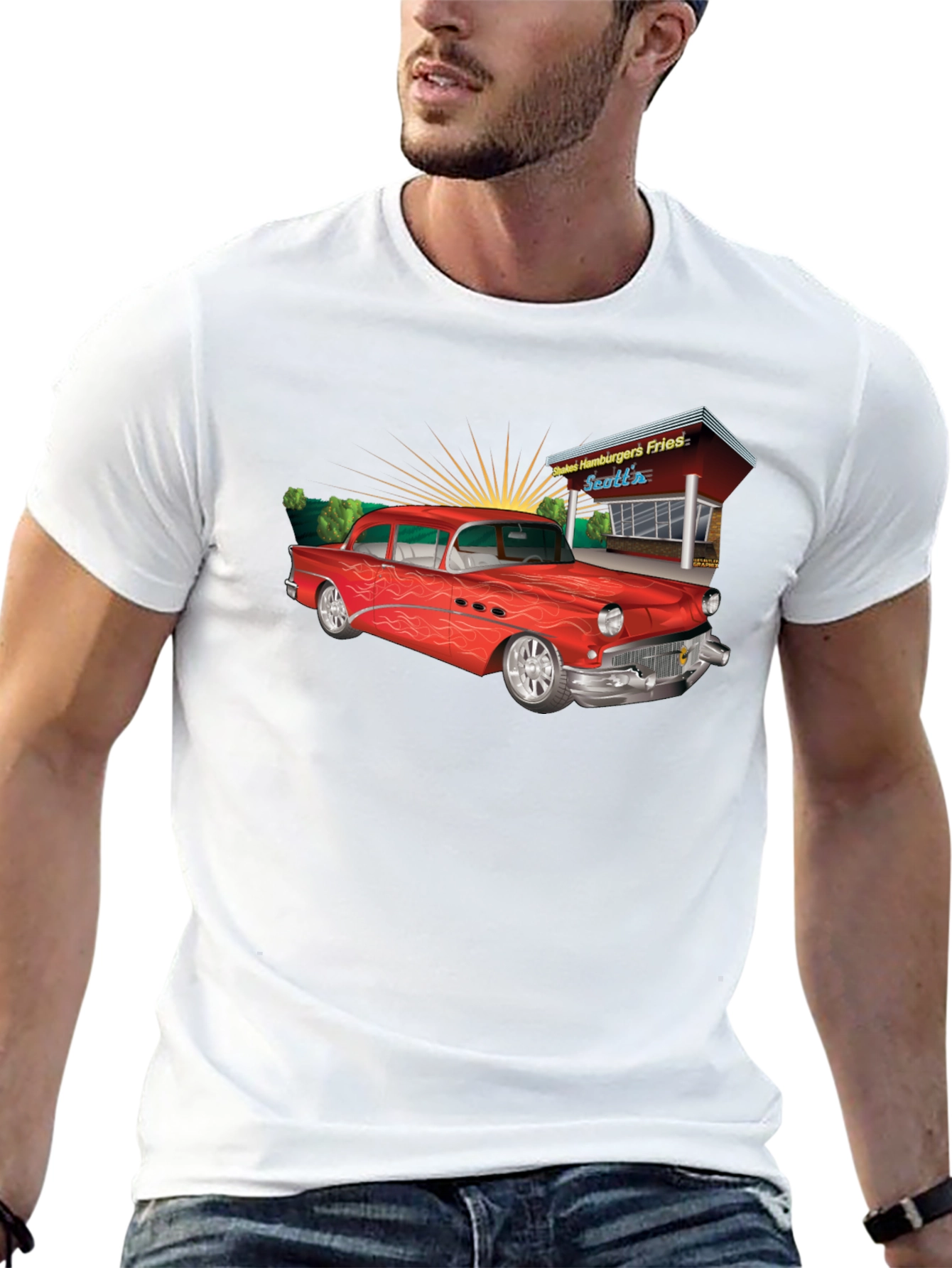 Classic Car T-Shirt - Retro Style