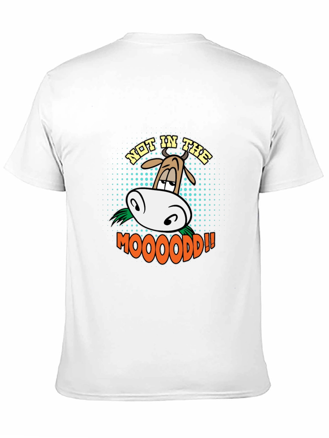 Not in the Mooood Funny Cow Graphic T-Shirt