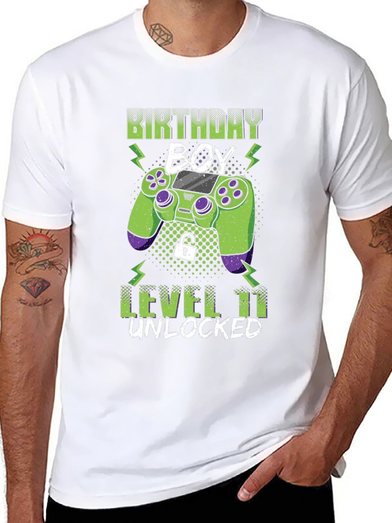 Birthday Boy Level 11 Unlocked Gaming T-Shirt