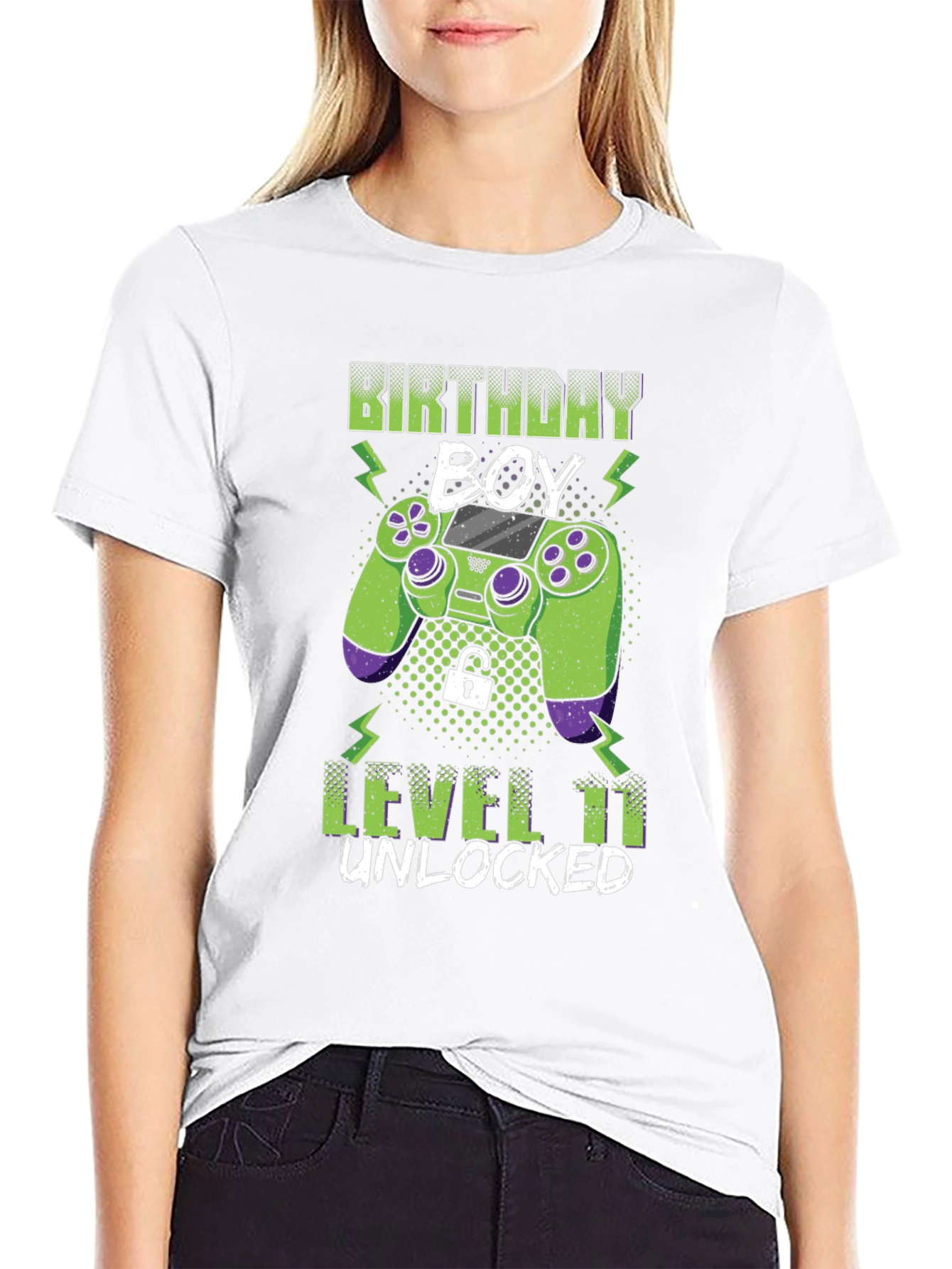 Birthday Boy Level 11 Unlocked Gaming T-Shirt
