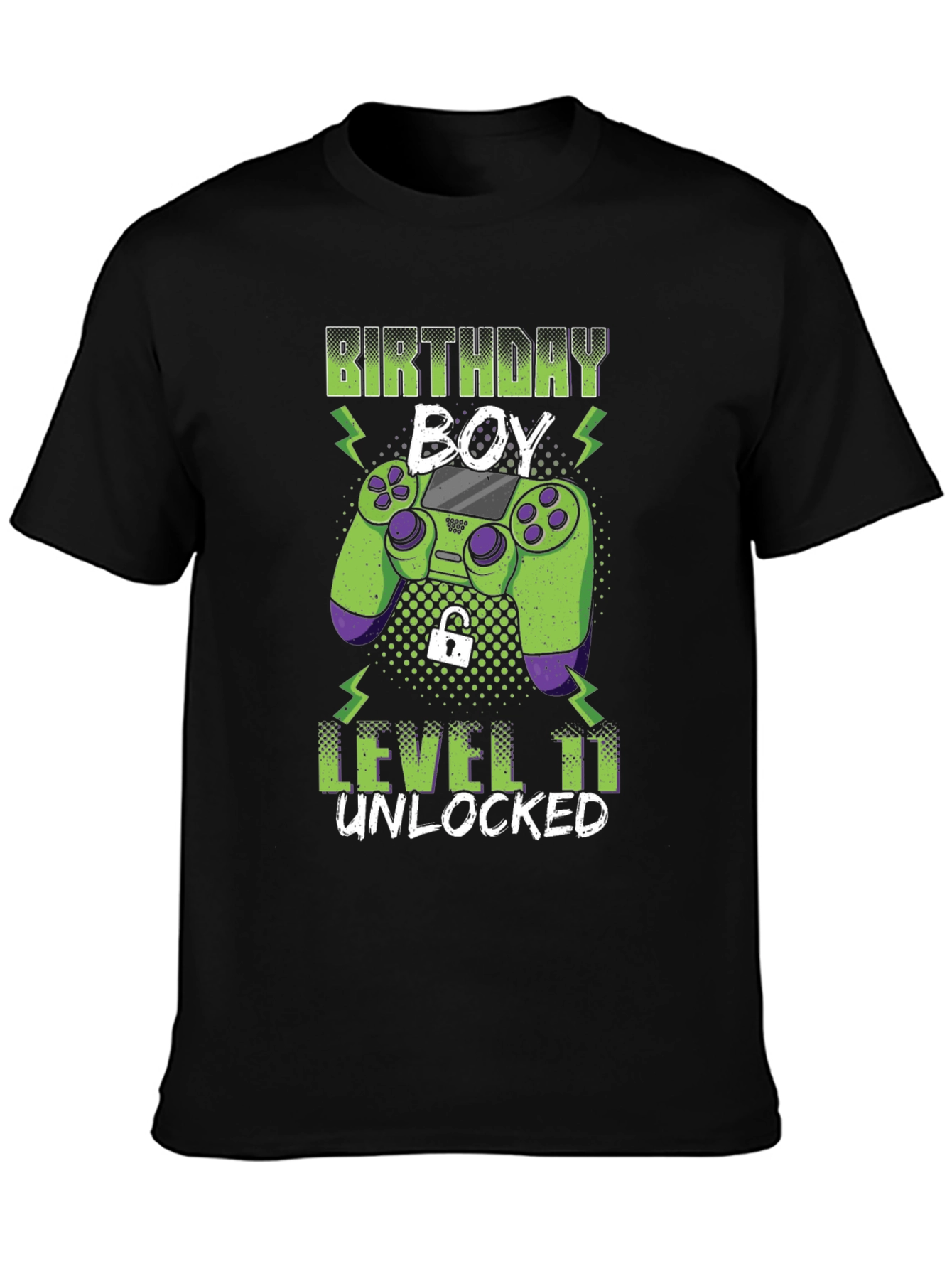 Birthday Boy Level 11 Unlocked Gaming T-Shirt