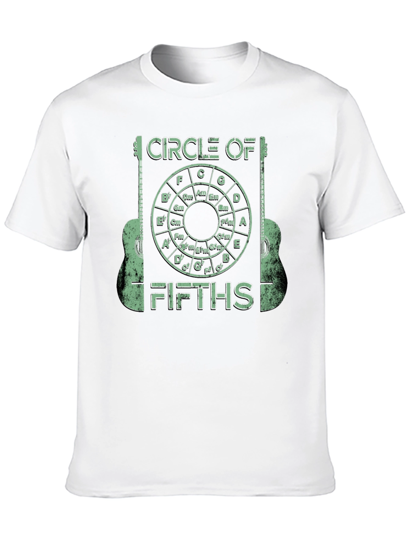 Circle of Fifths Guitarist Graphic Tee