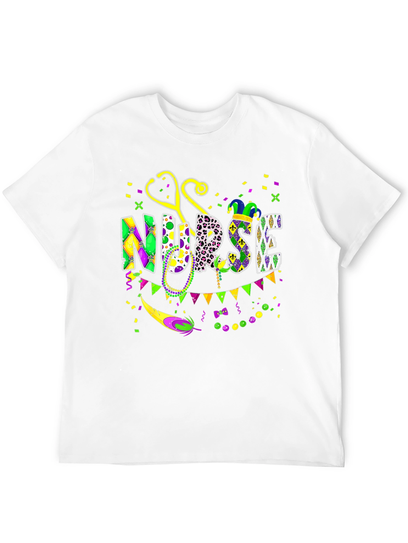 Mardi Gras Nurse T-Shirt