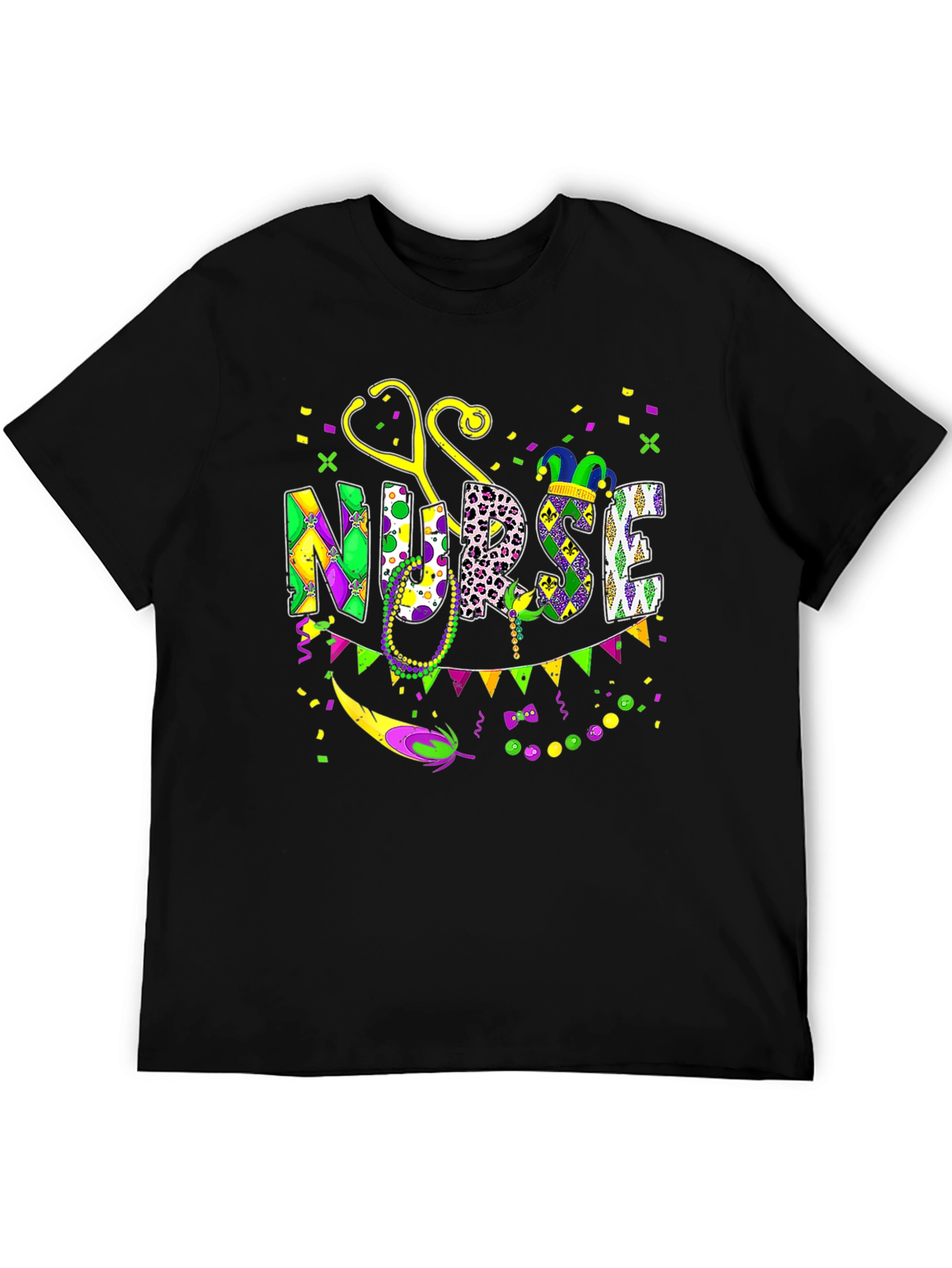 Mardi Gras Nurse T-Shirt