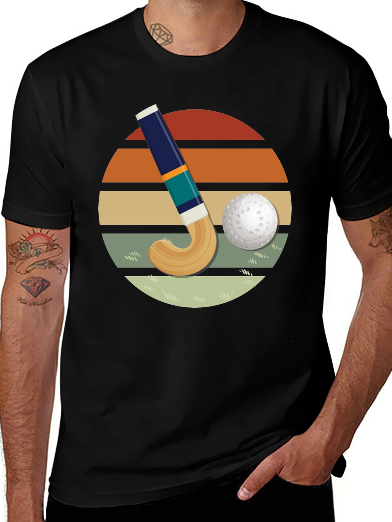 Retro Field Hockey T-Shirt