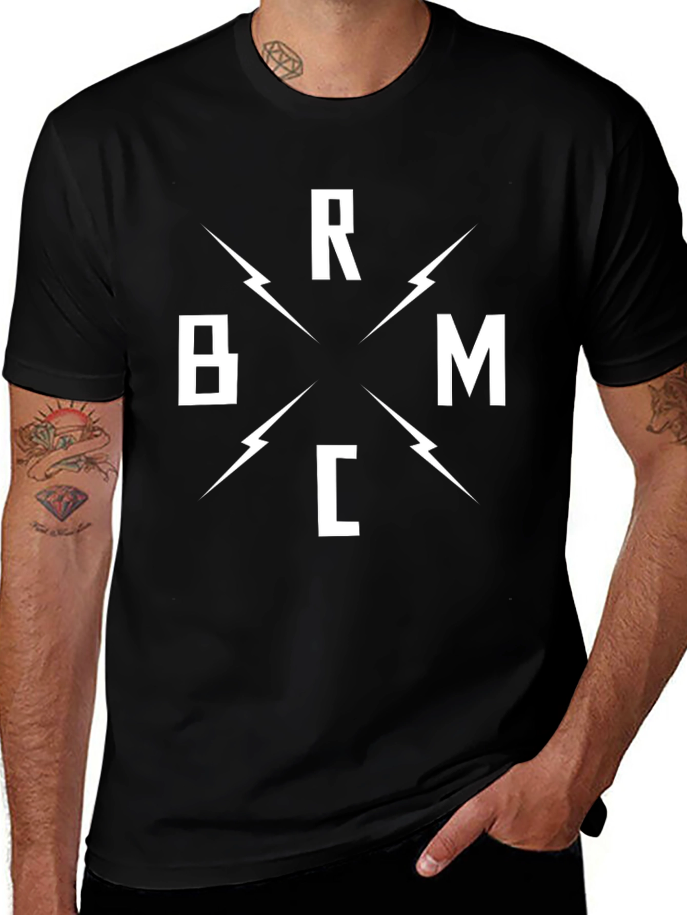 BMRC Lightning Bolt Graphic Tee - Black