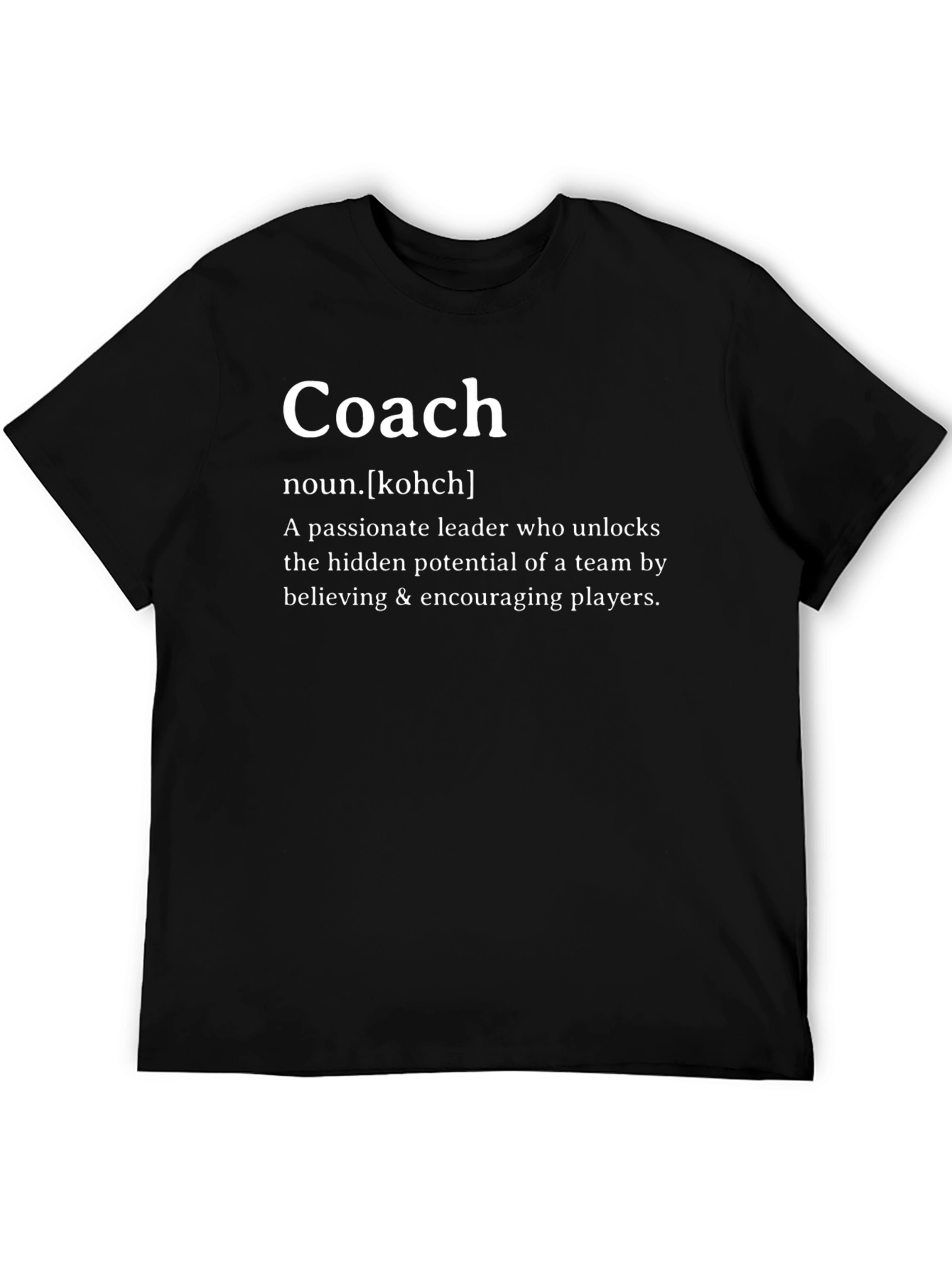 Coach Definition T-Shirt Leadership Tee