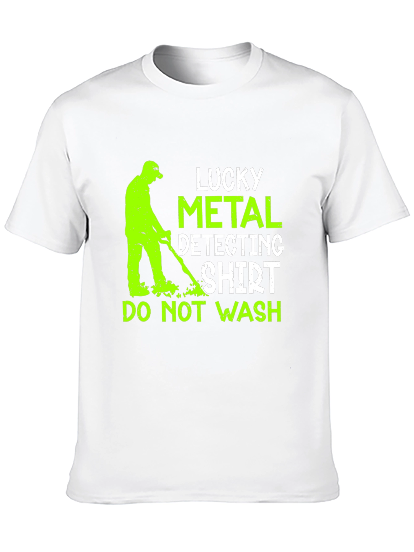 Lucky Metal Detecting Shirt - Novelty Hobby Tee