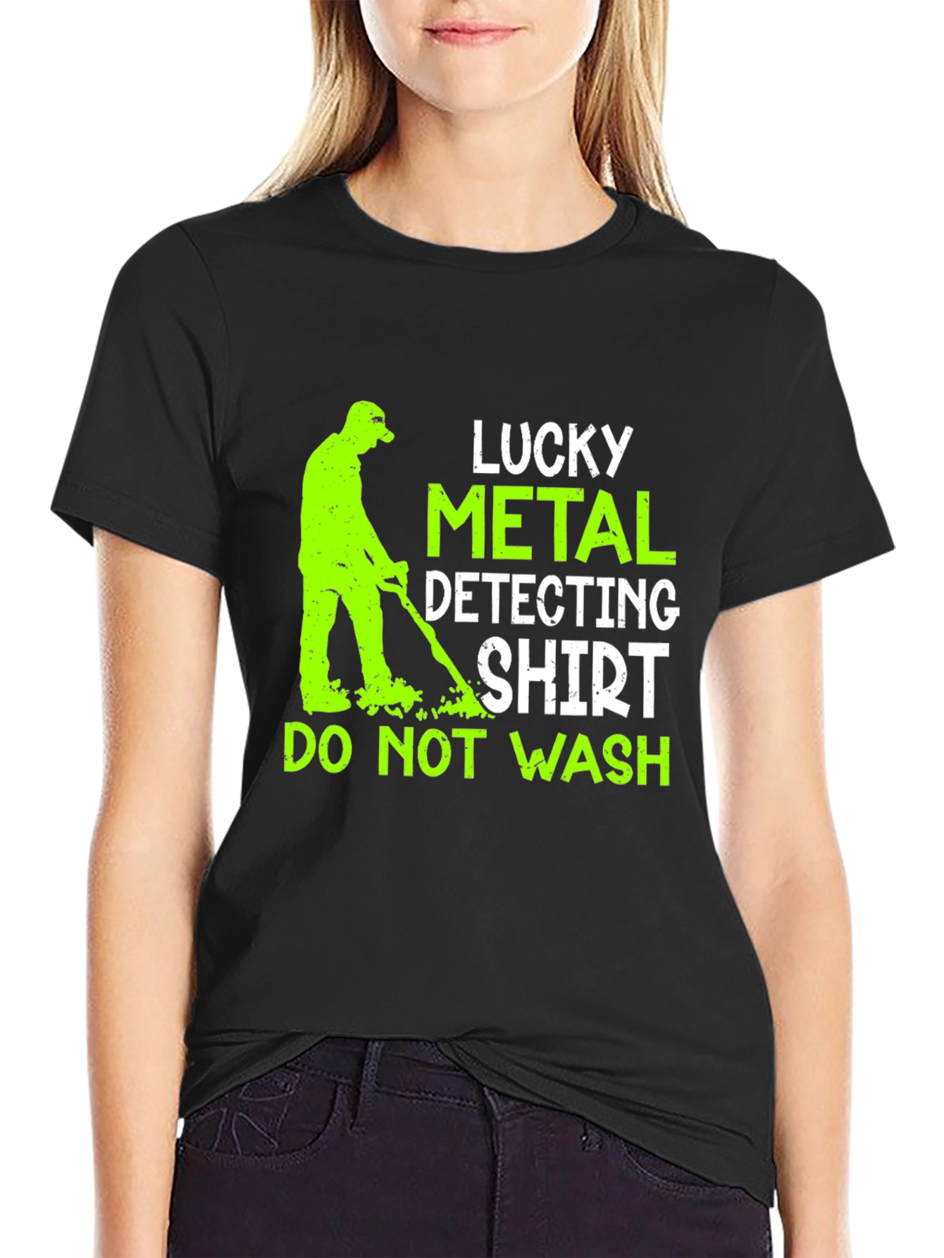 Lucky Metal Detecting Shirt - Novelty Hobby Tee