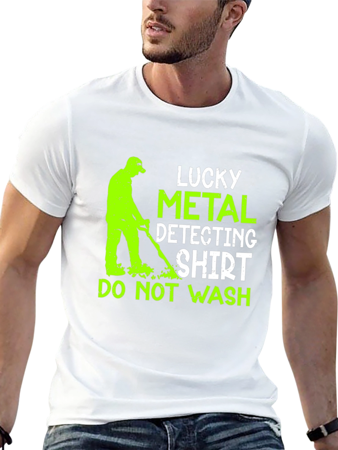 Lucky Metal Detecting Shirt - Novelty Hobby Tee