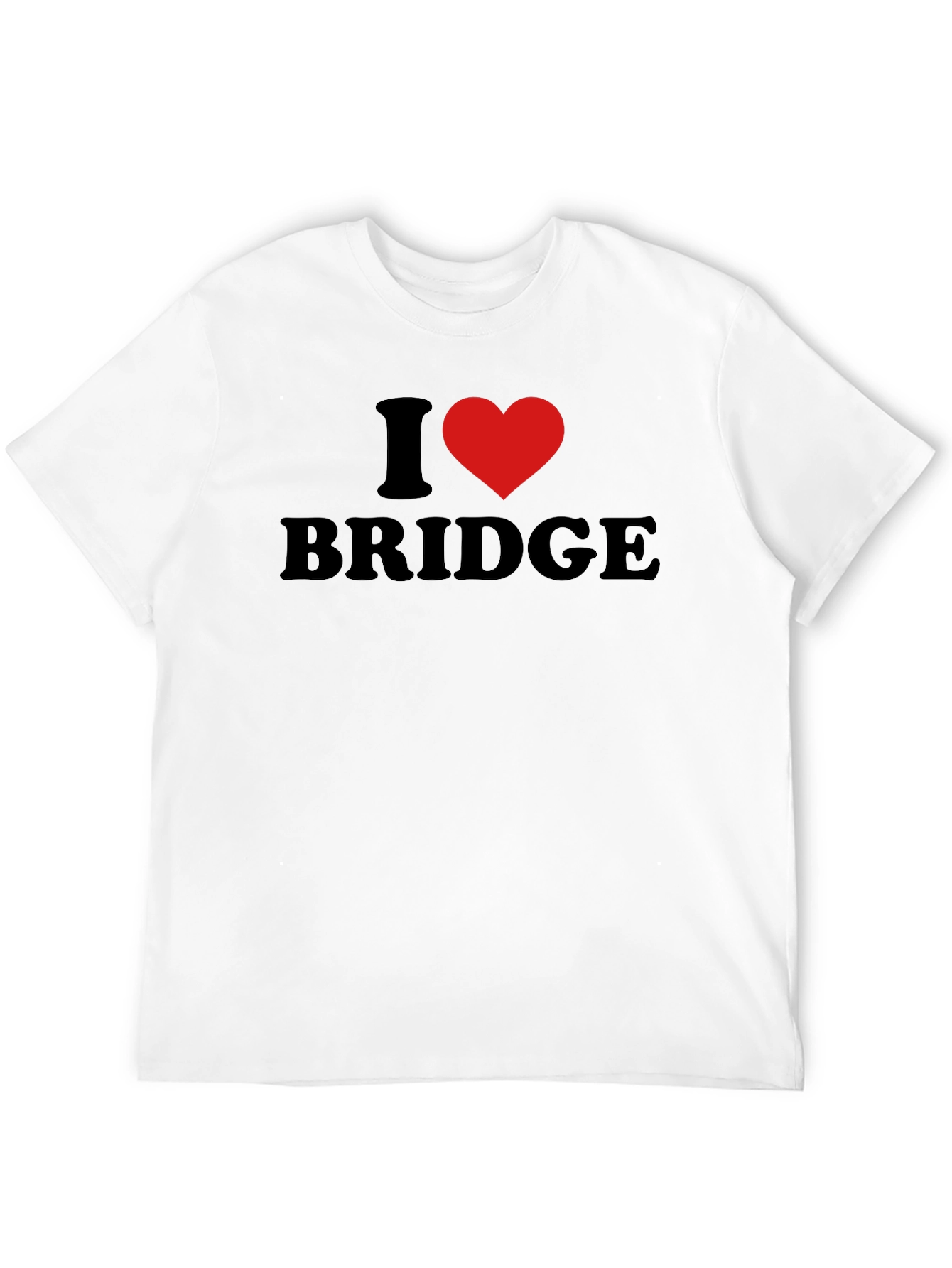 I Heart Bridge T-Shirt - Black Cotton Tee