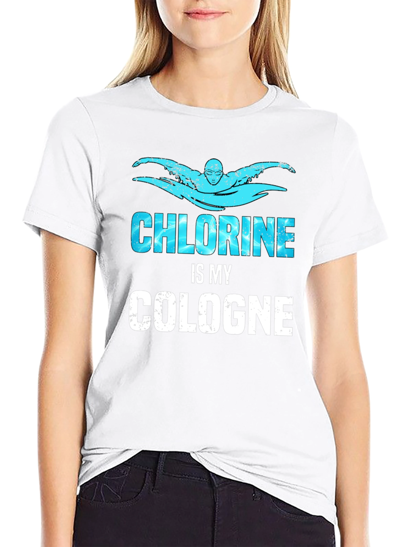 Chlorine is My Cologne Funny Swimmer T-Shirt
