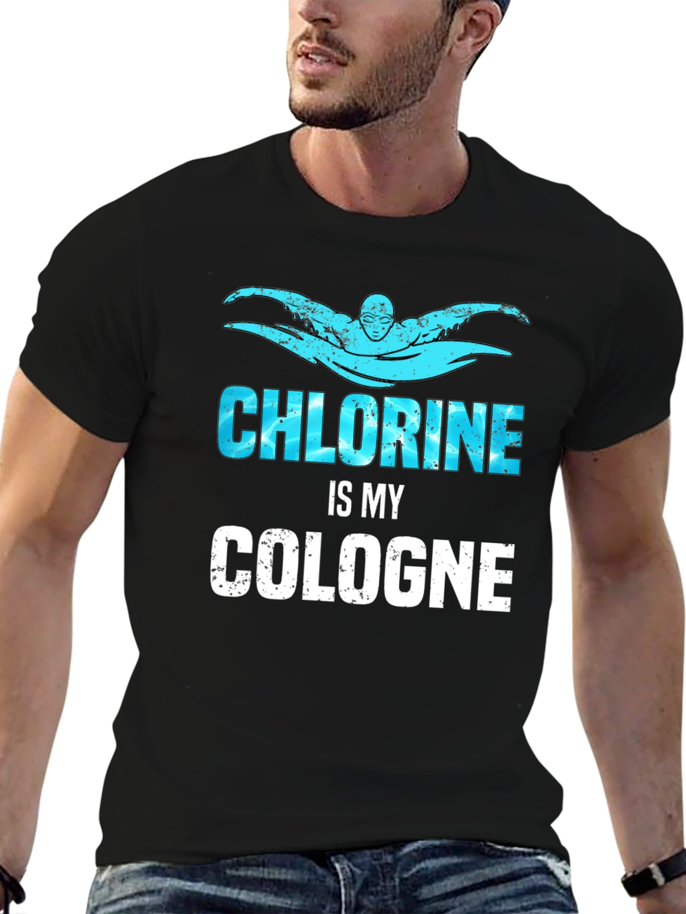 Chlorine is My Cologne Funny Swimmer T-Shirt