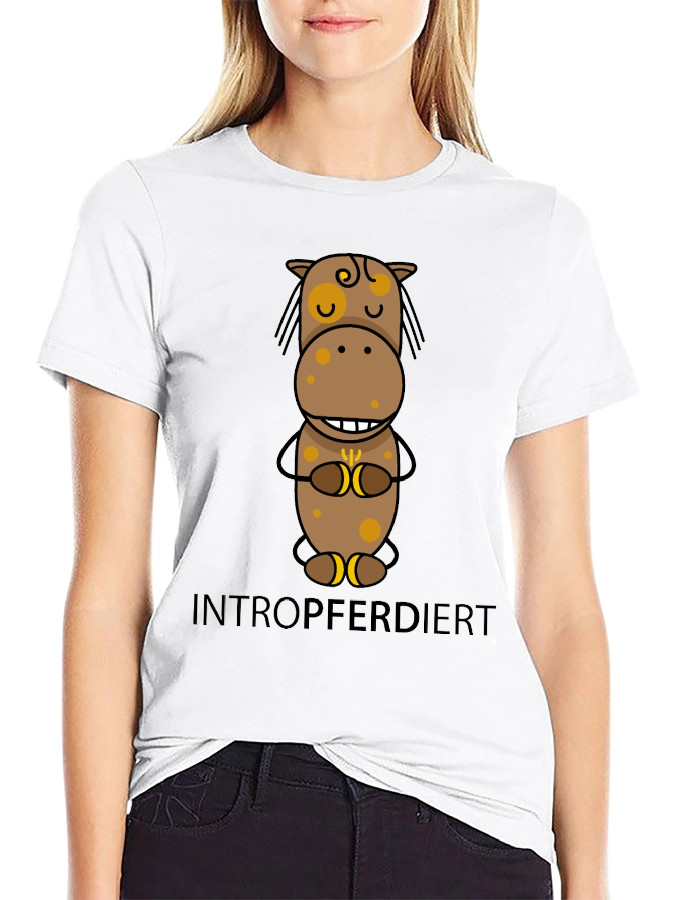Introverted Horse T-Shirt - Funny Graphic Tee