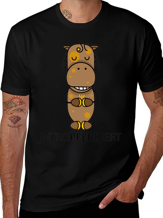 Introverted Horse T-Shirt - Funny Graphic Tee