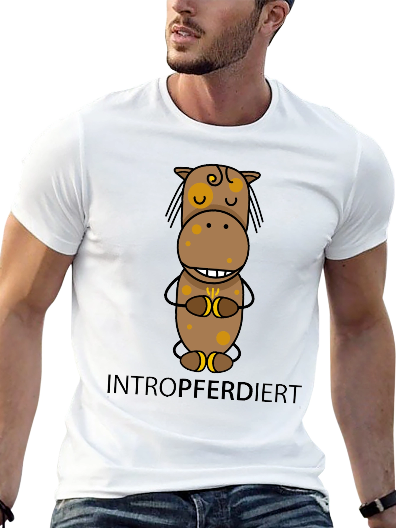 Introverted Horse T-Shirt - Funny Graphic Tee