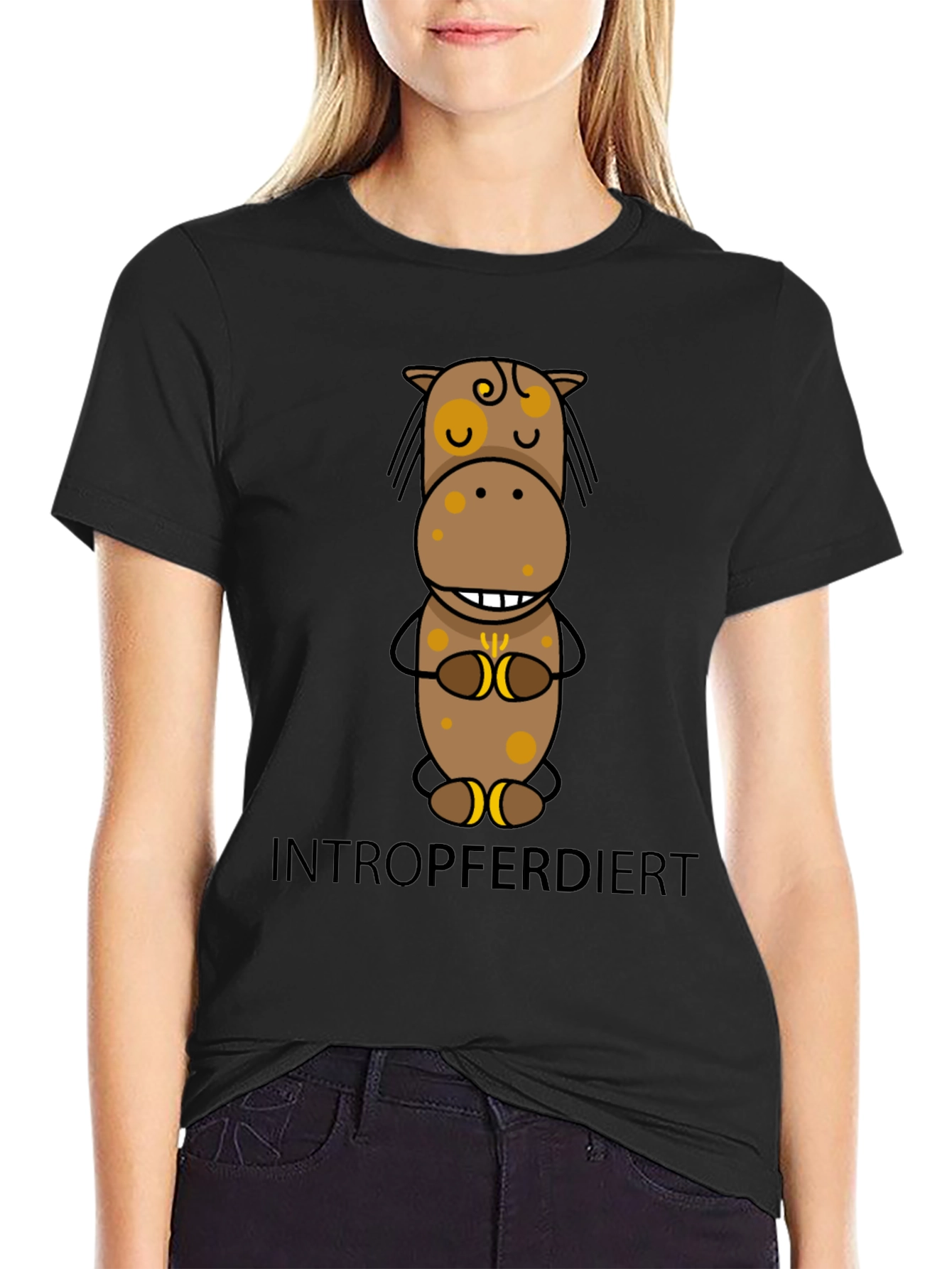 Introverted Horse T-Shirt - Funny Graphic Tee