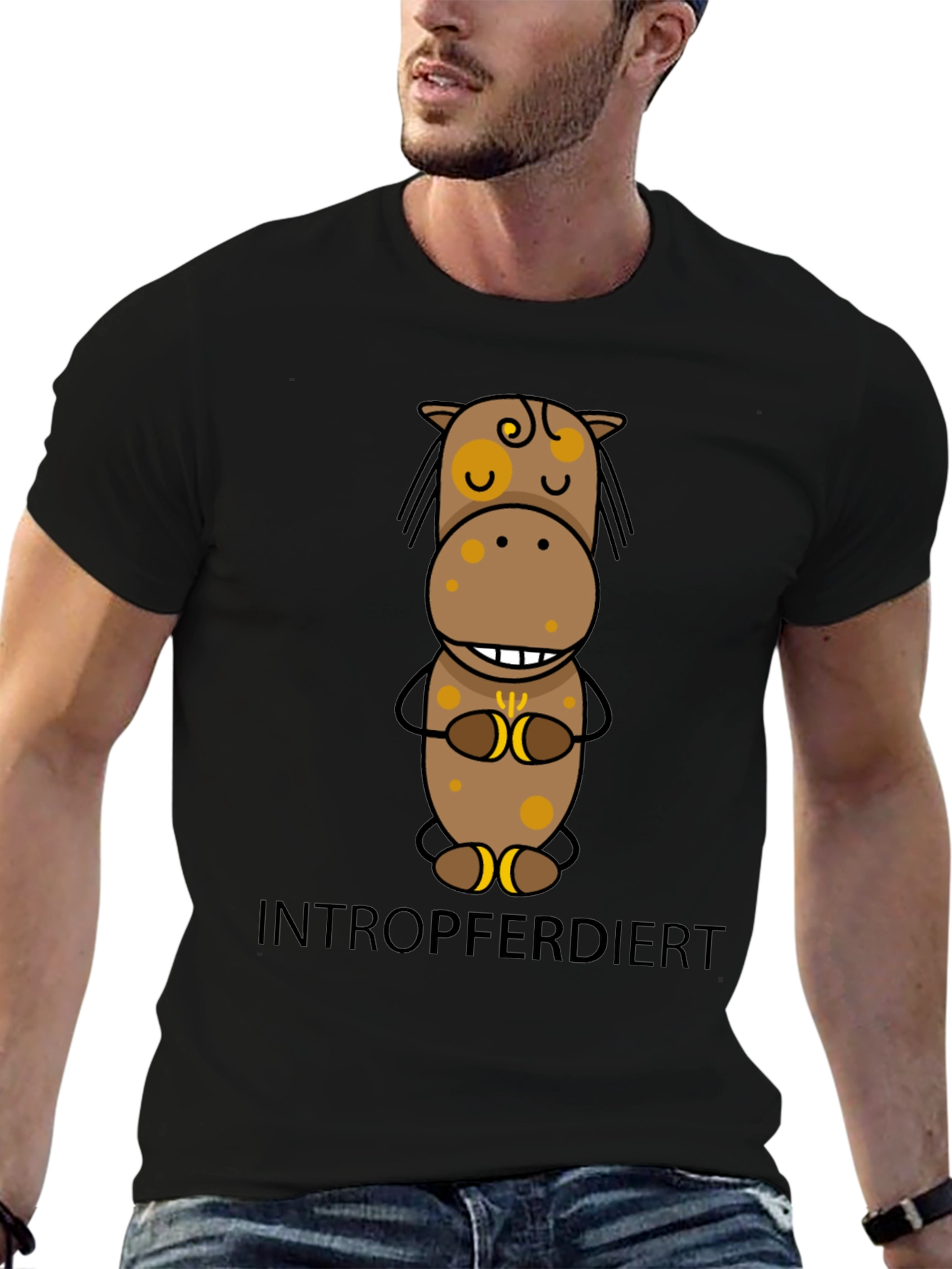 Introverted Horse T-Shirt - Funny Graphic Tee