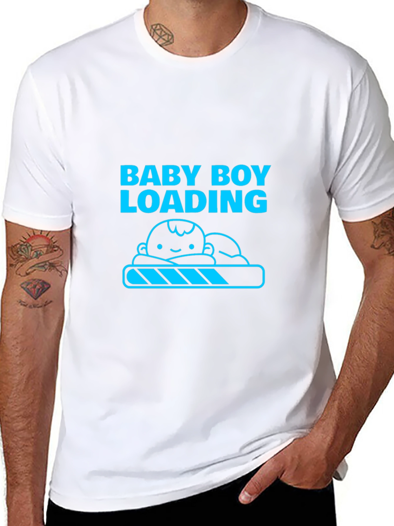Baby Boy Loading - Funny Pregnancy T-Shirt