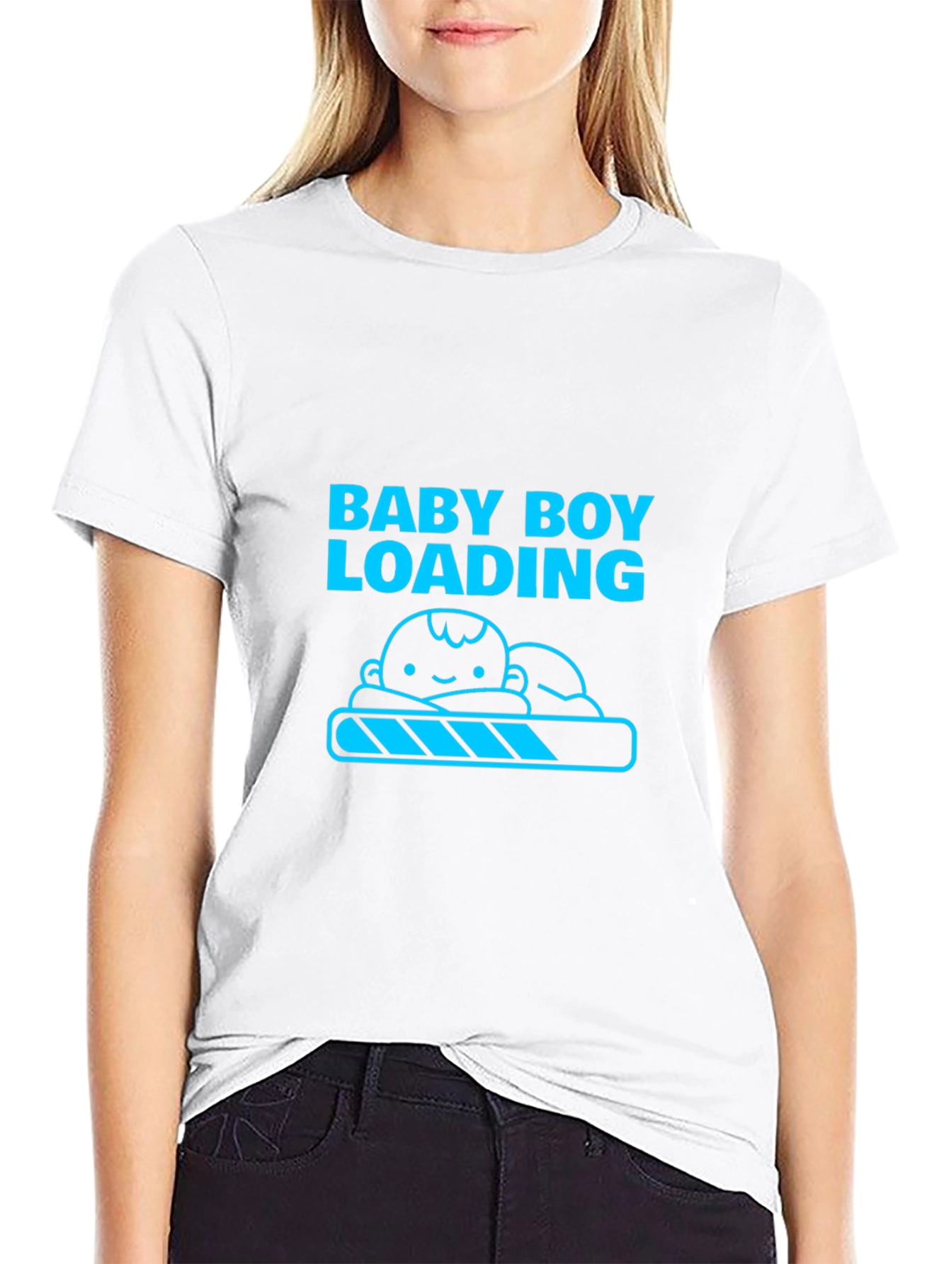 Baby Boy Loading - Funny Pregnancy T-Shirt