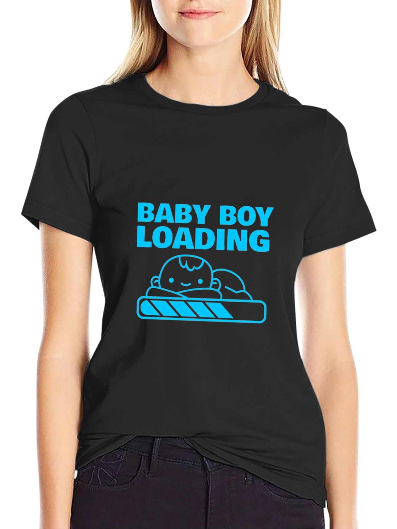 Baby Boy Loading - Funny Pregnancy T-Shirt