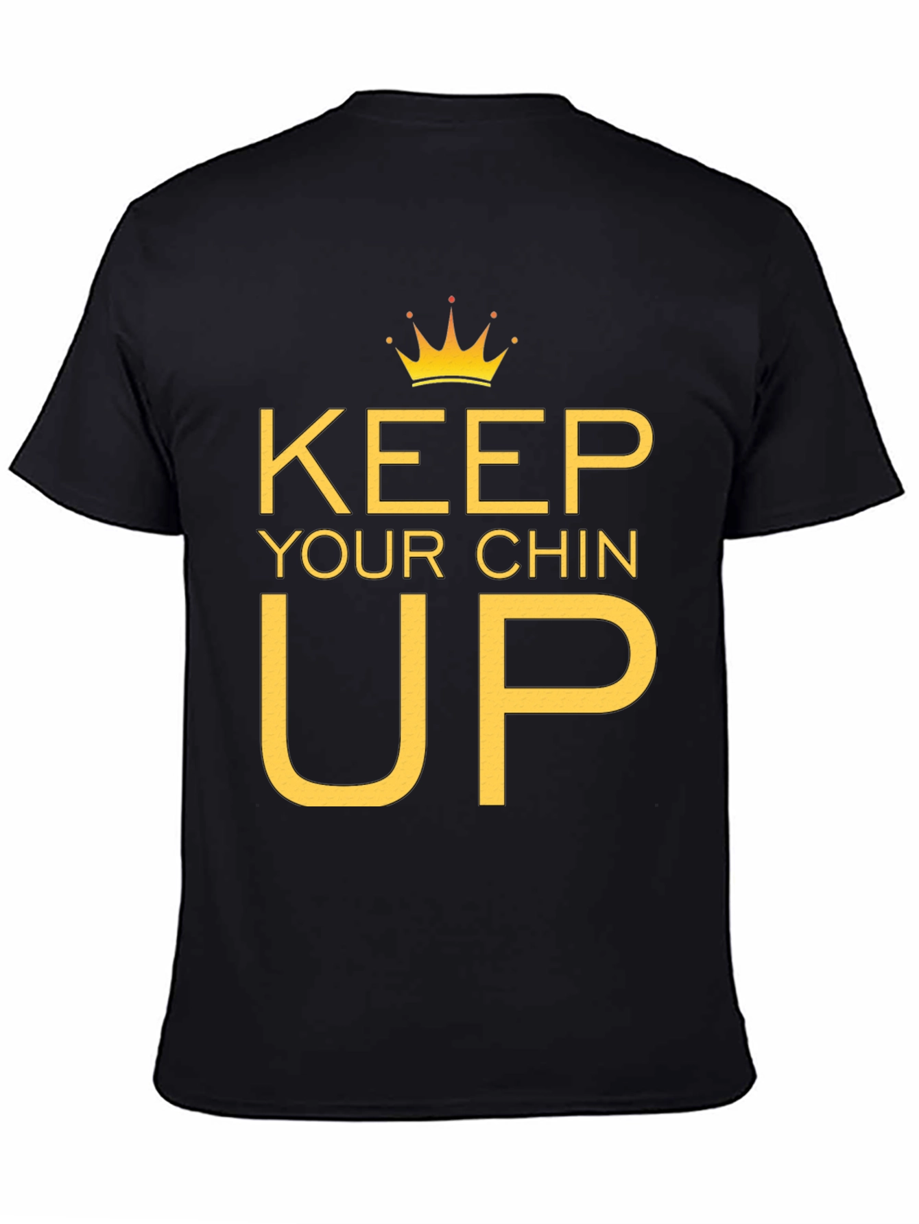Keep Your Chin Up Graphic Tee - Black