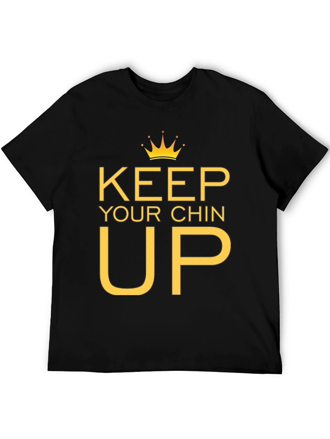 Keep Your Chin Up Graphic Tee - Black