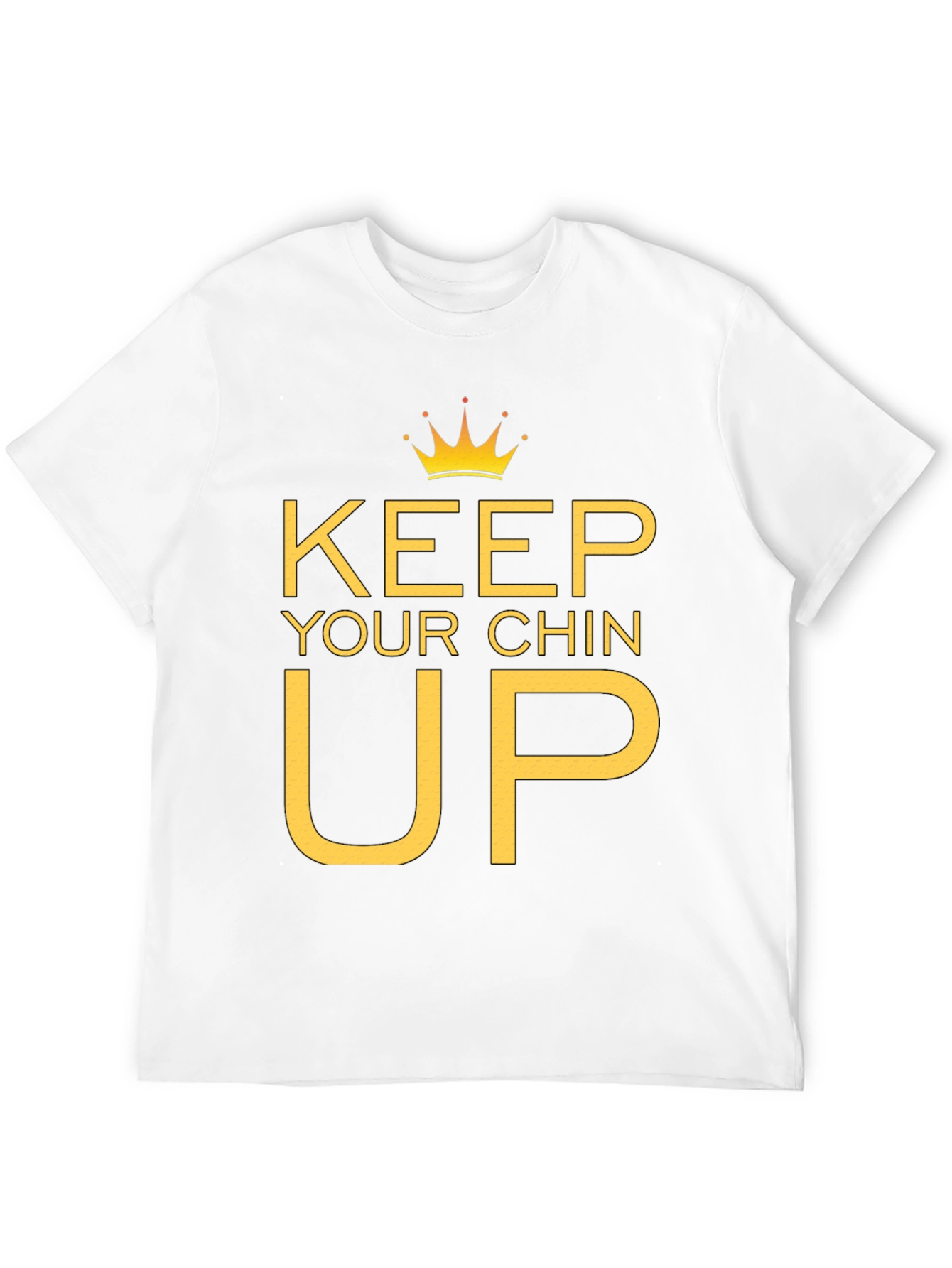 Keep Your Chin Up Graphic Tee - Black
