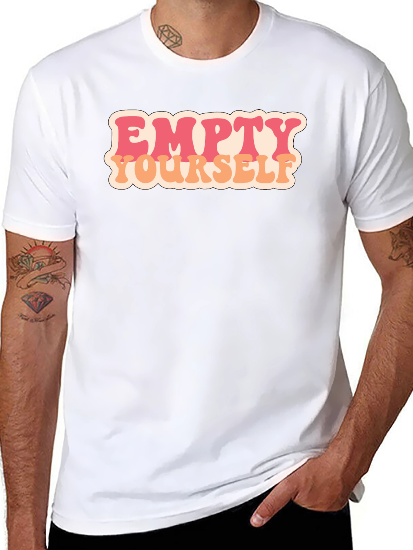 Empty Yourself Graphic Tee - Retro Style