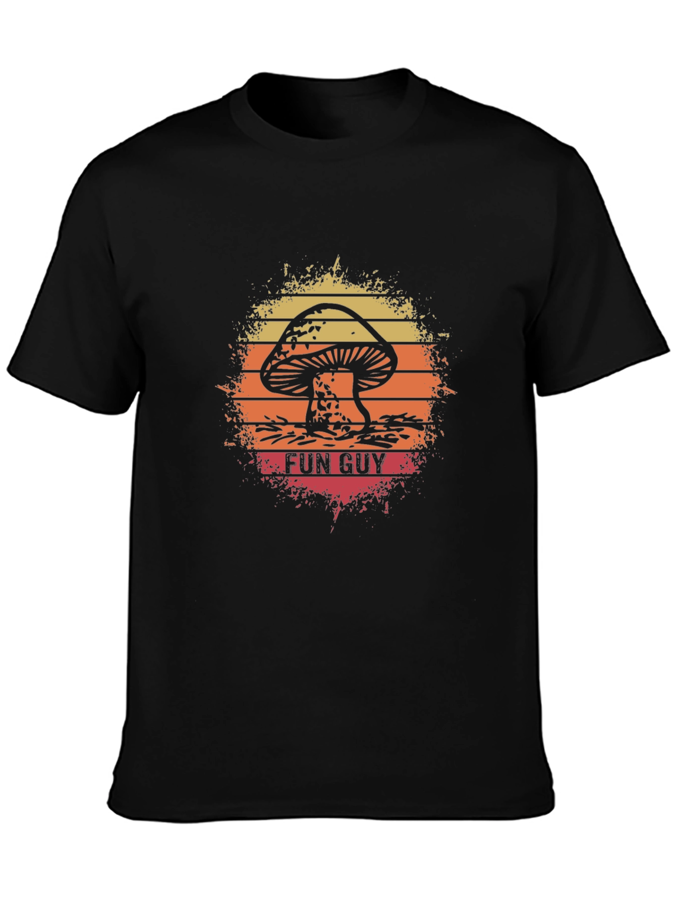 Fun Guy Mushroom Graphic T-Shirt - Retro Style
