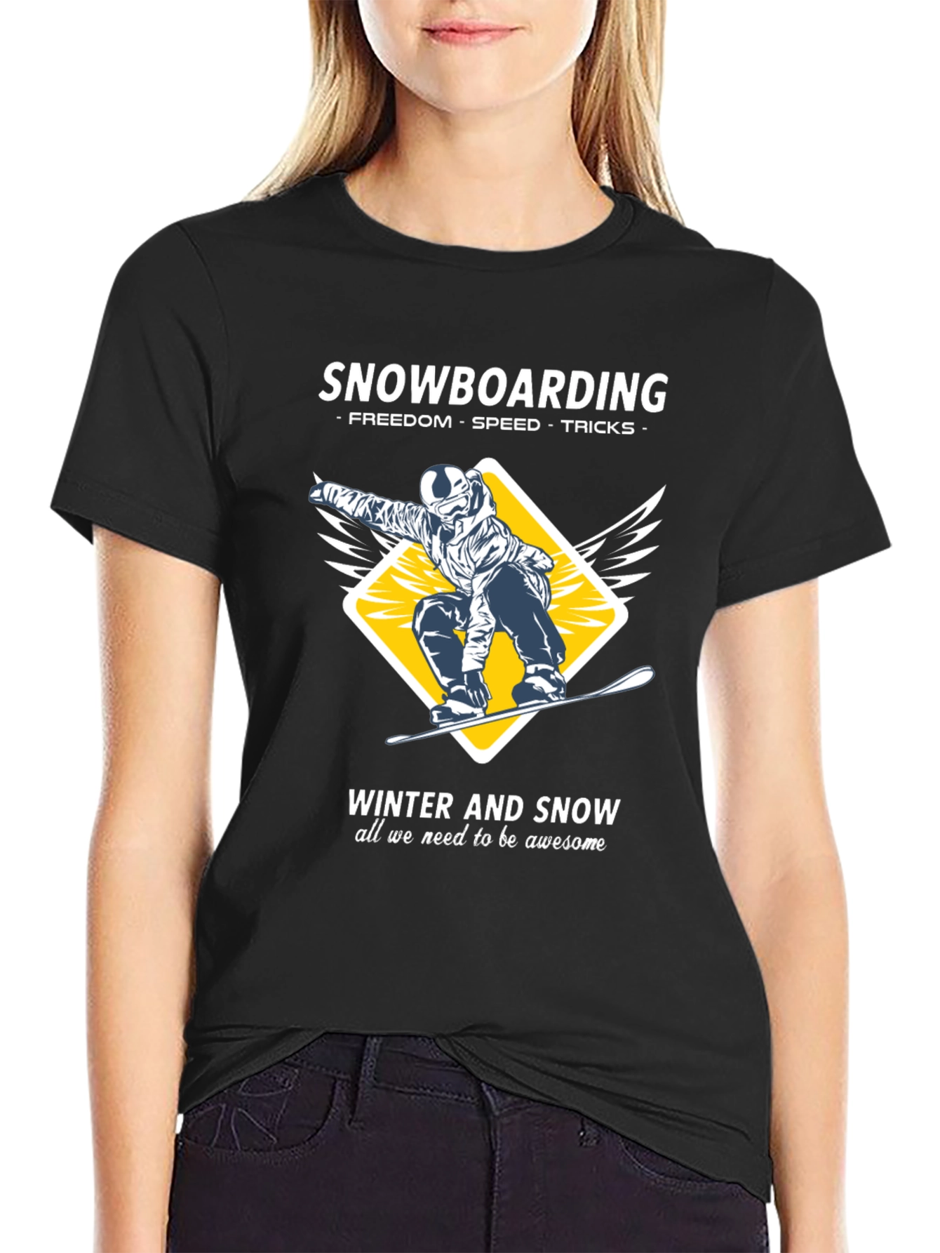 Snowboarding T-Shirt - Winter Sports Apparel