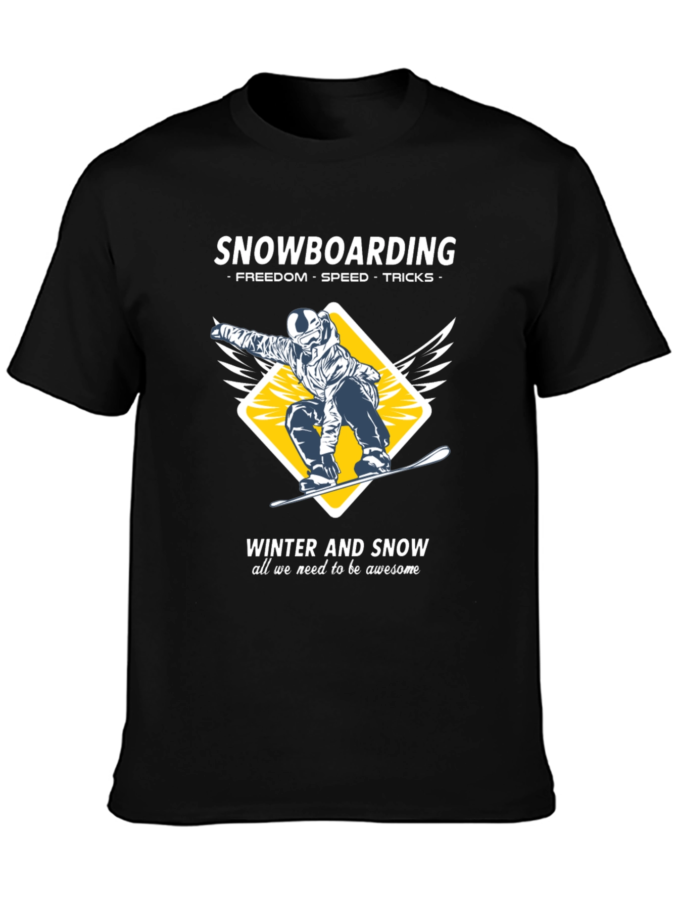 Snowboarding T-Shirt - Winter Sports Apparel