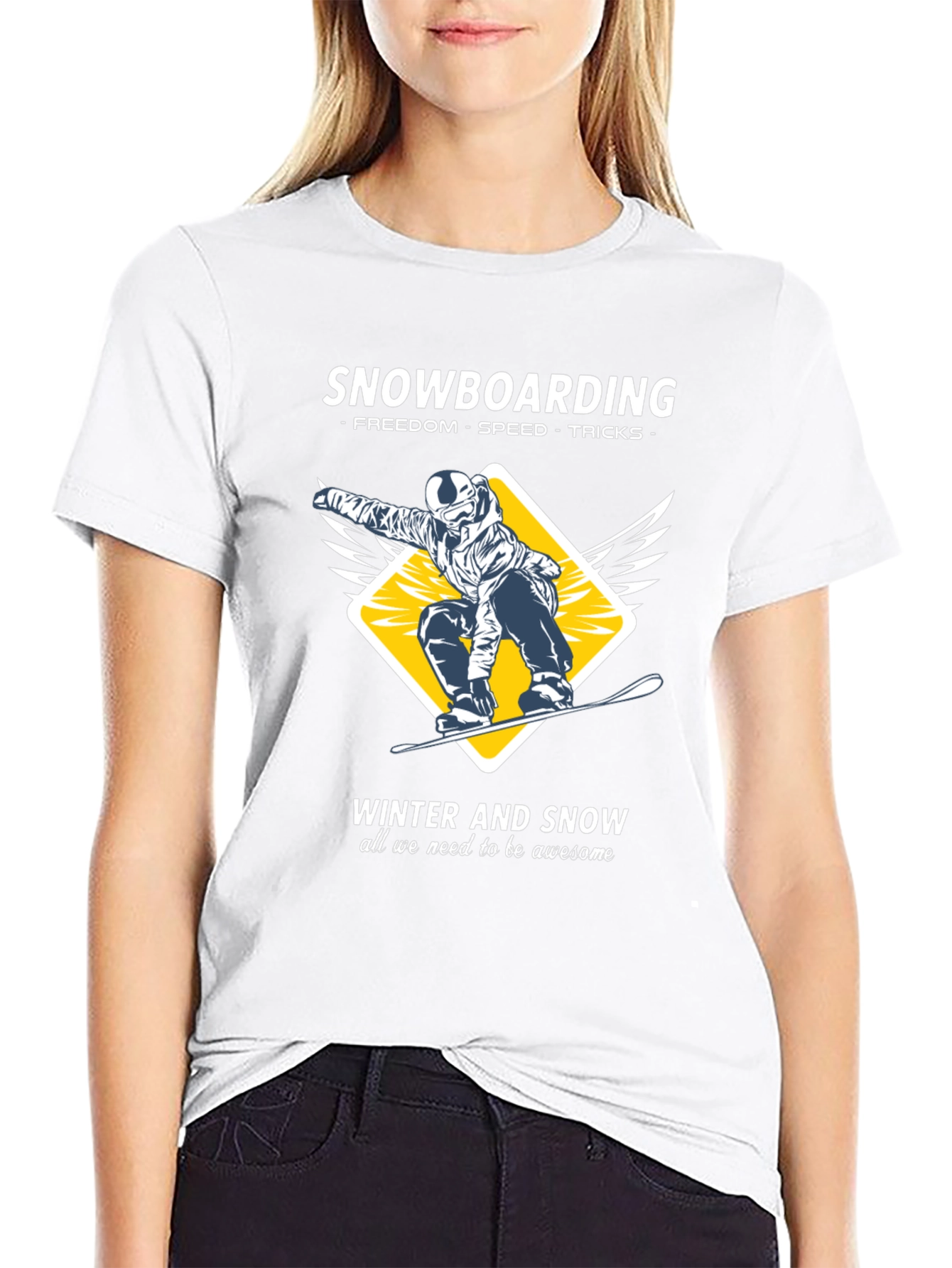 Snowboarding T-Shirt - Winter Sports Apparel