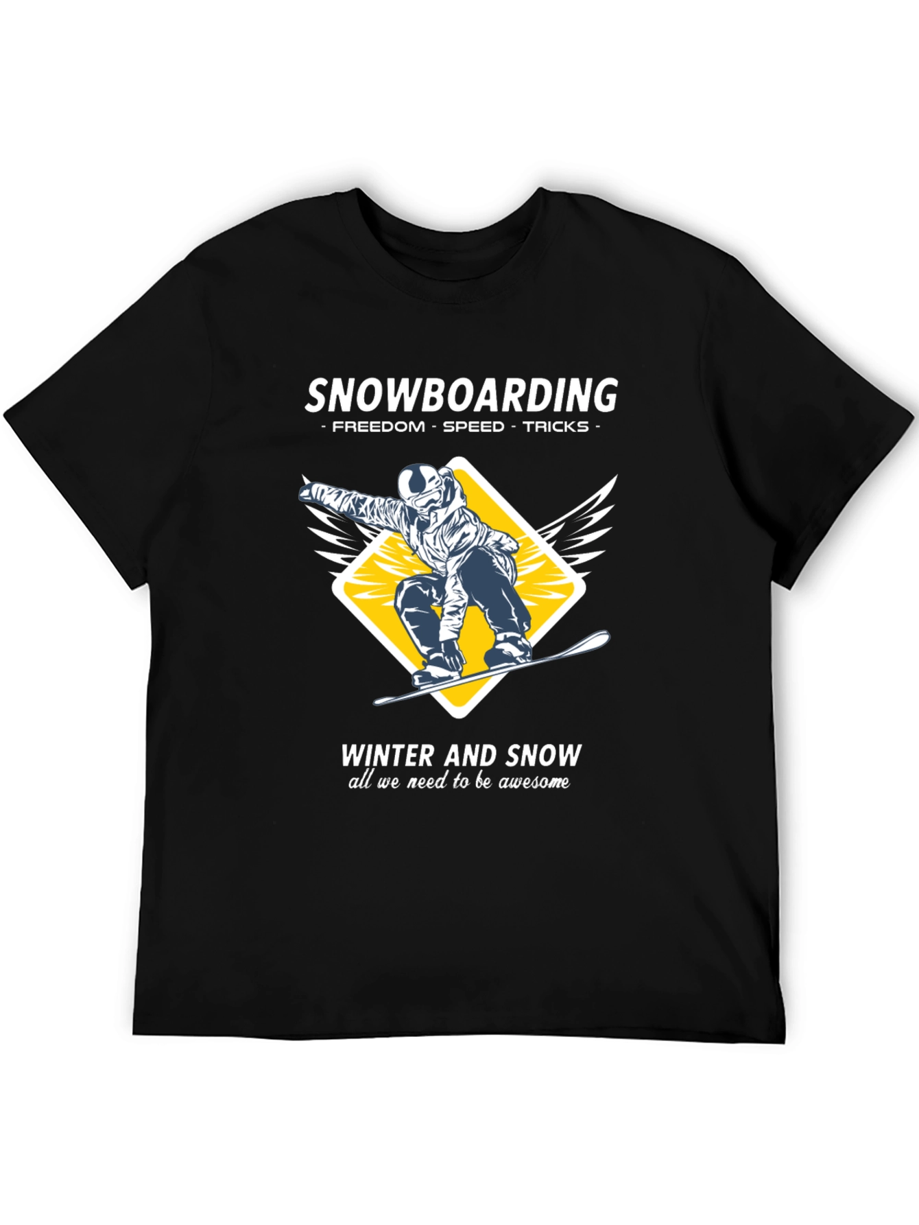 Snowboarding T-Shirt - Winter Sports Apparel