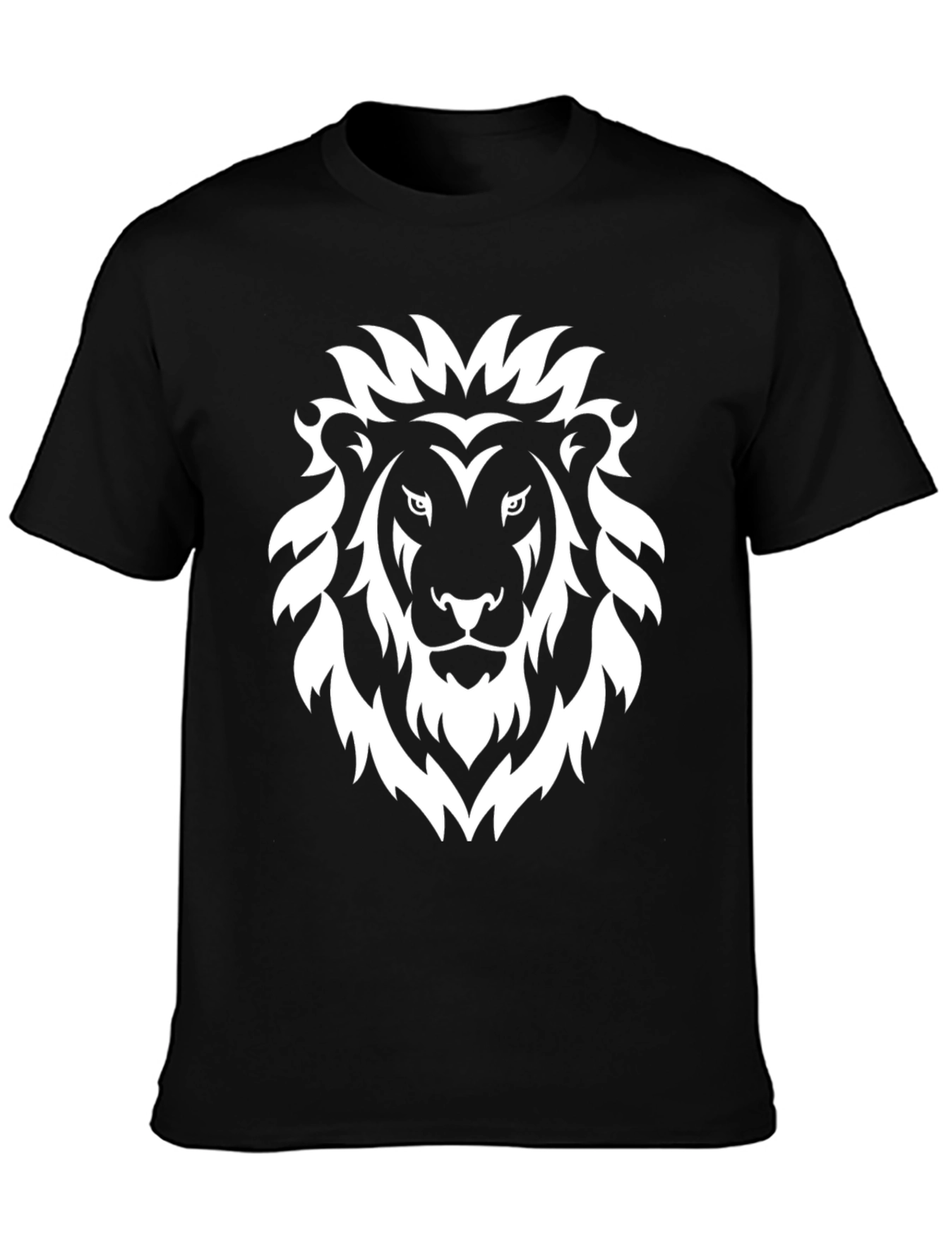 Lion Graphic Tee - Bold Black T-Shirt