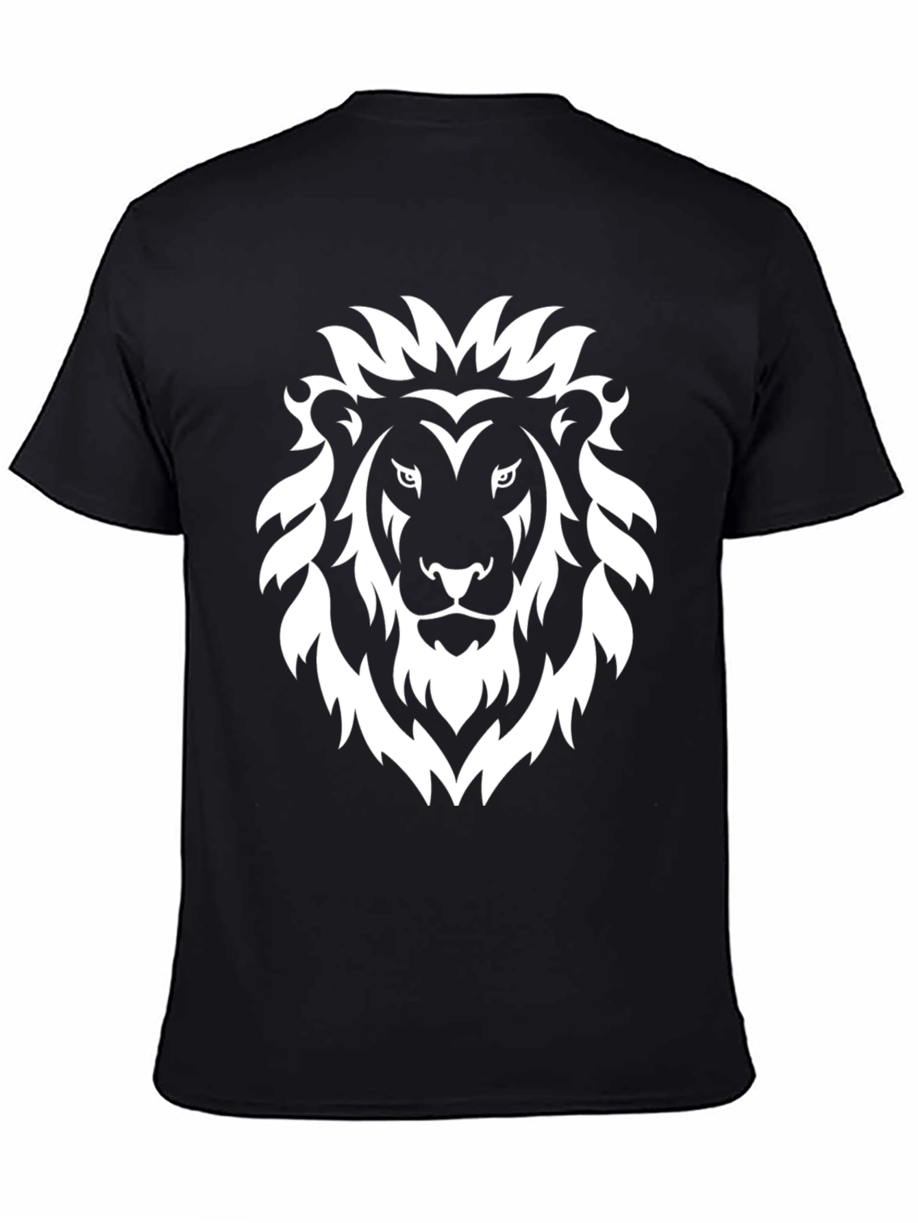 Lion Graphic Tee - Bold Black T-Shirt
